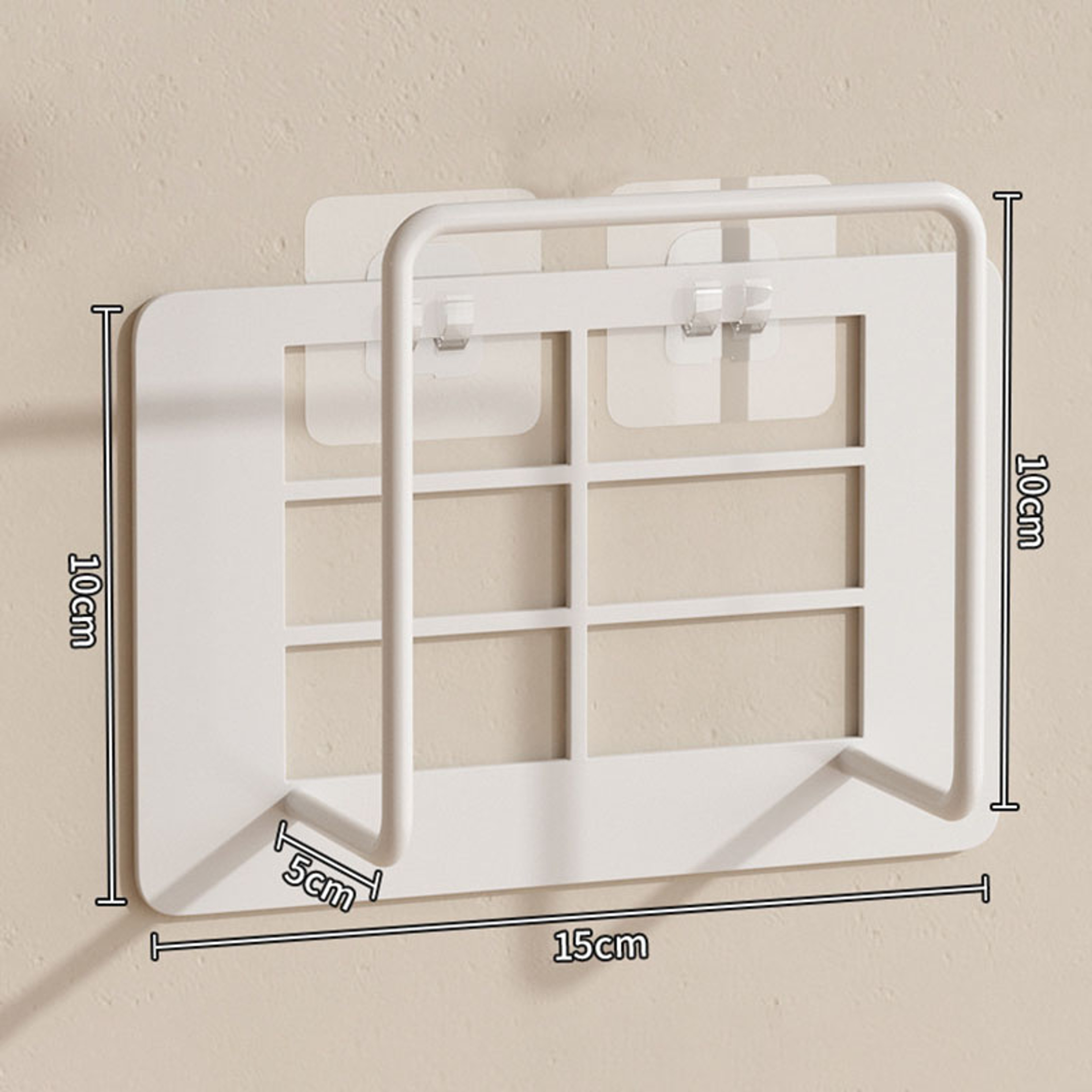 Wall Mount Router Shelf With Cable Organizer No Drill WiFi Router Holder 6