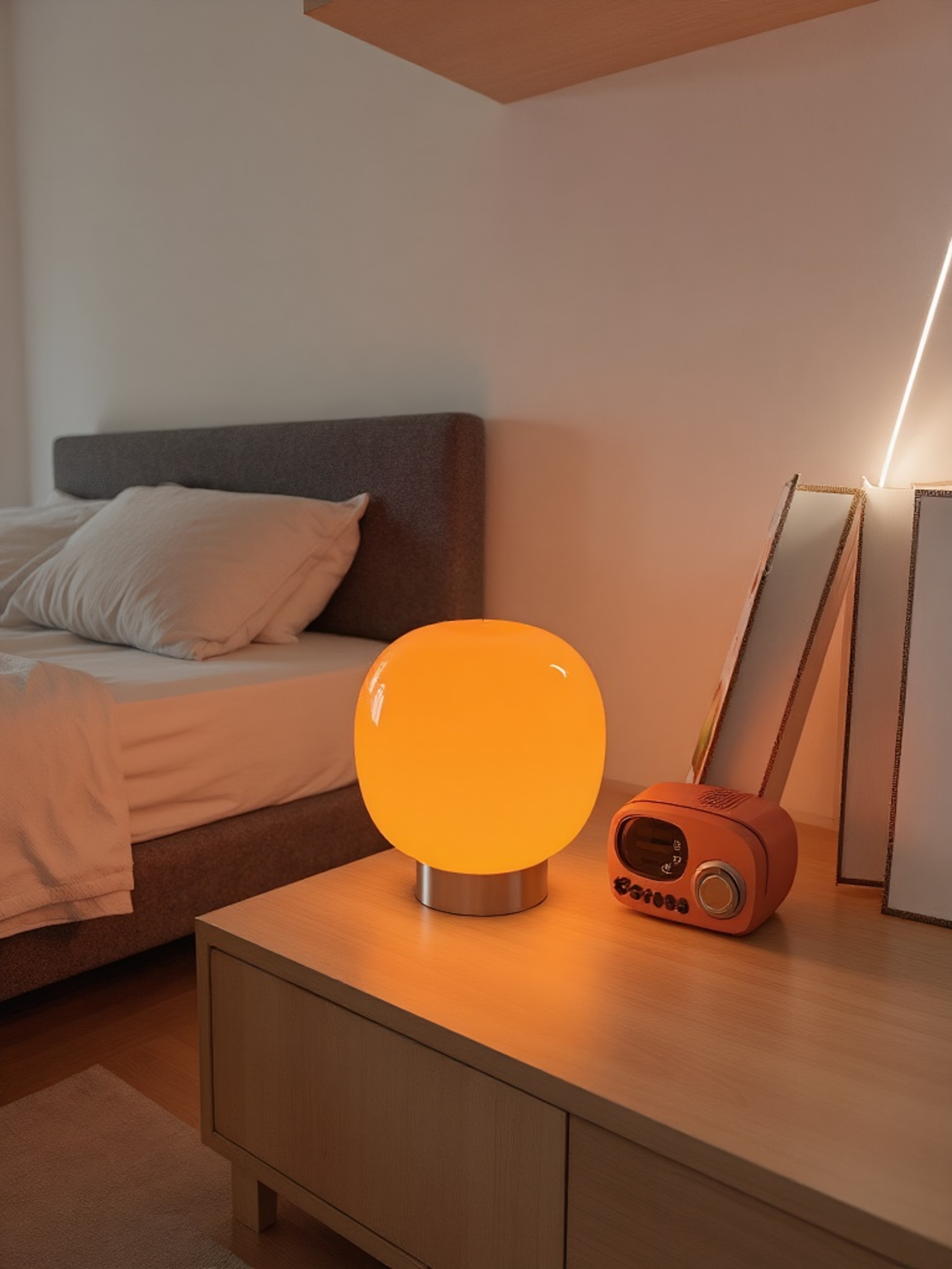 Glass Table Lamp Dimmable Bedside Lamp For Modern Home Decor 1