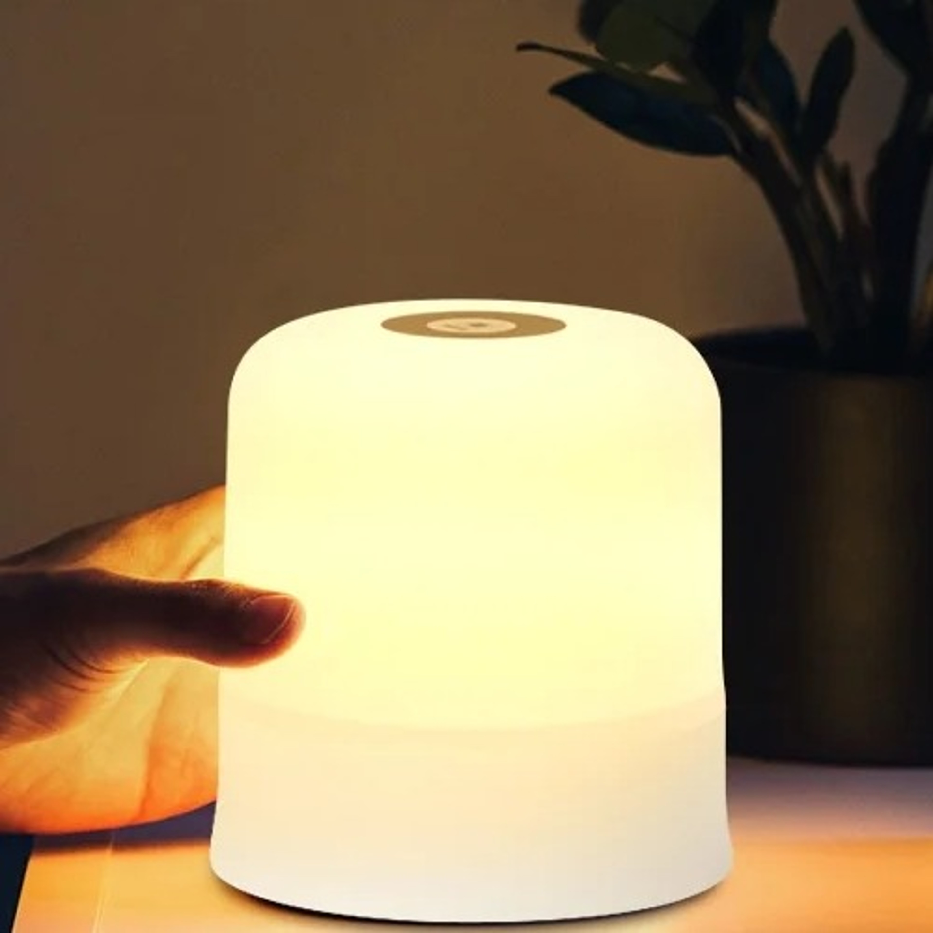 Touch LED Night Light USB Table Lamps Rechargeable Dimmable Bedside Light for Bedroom Decor Home Chr