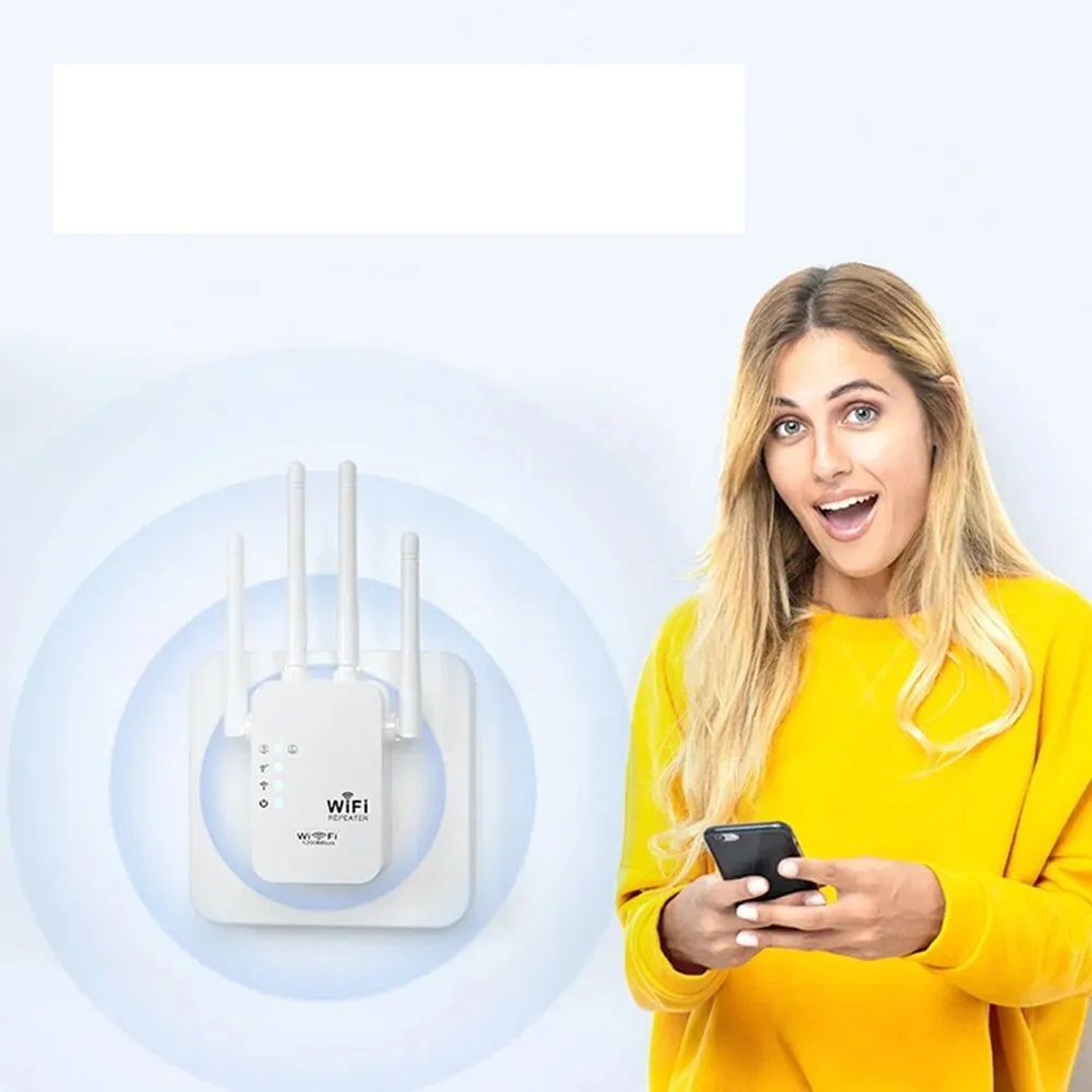 300Mbps 24G WiFi Repeater Long Range Wireless Extender Booster Router