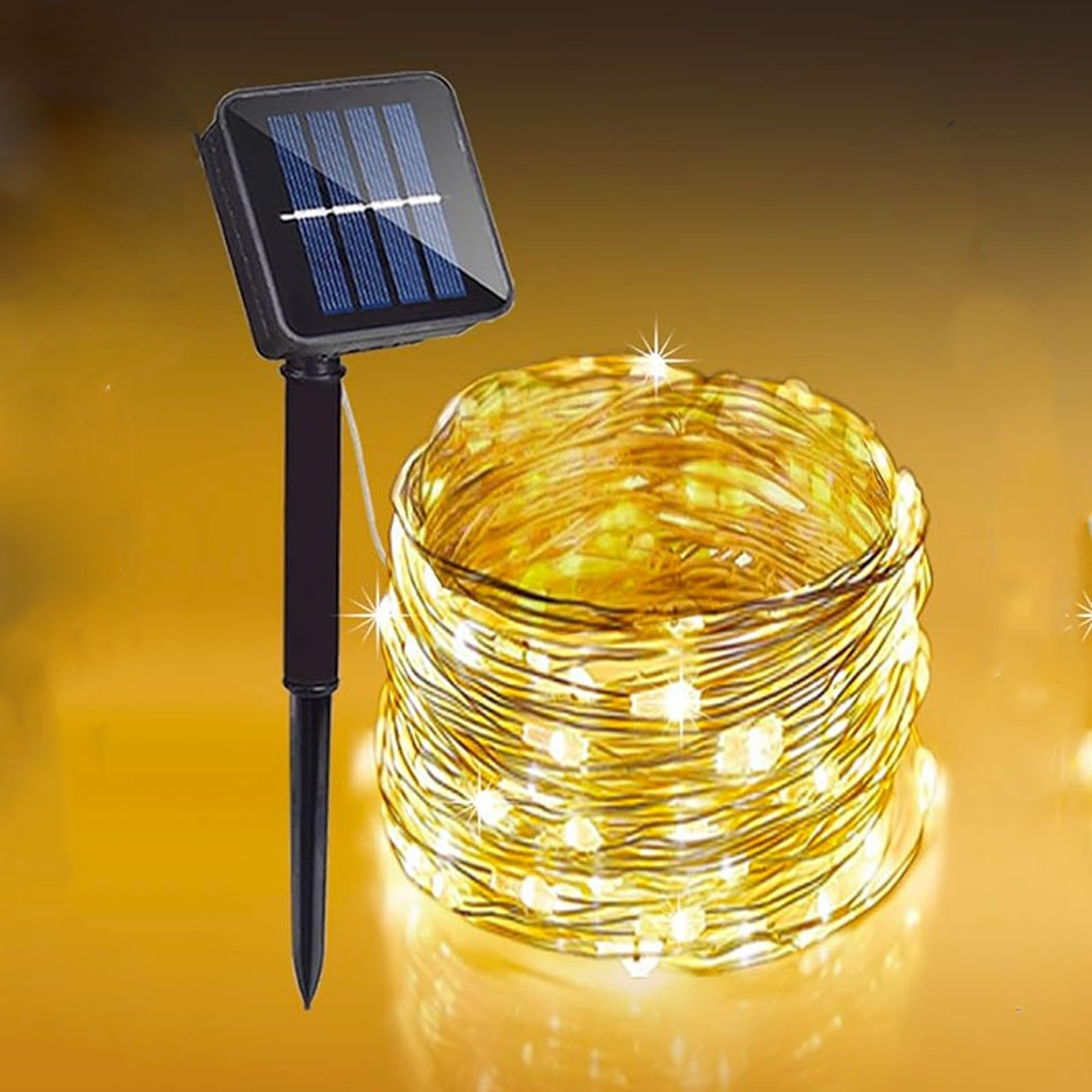 Solar Garden Fairy Lights 8 Modes Waterproof String Lights for Patio Trees  Christmas Decorations