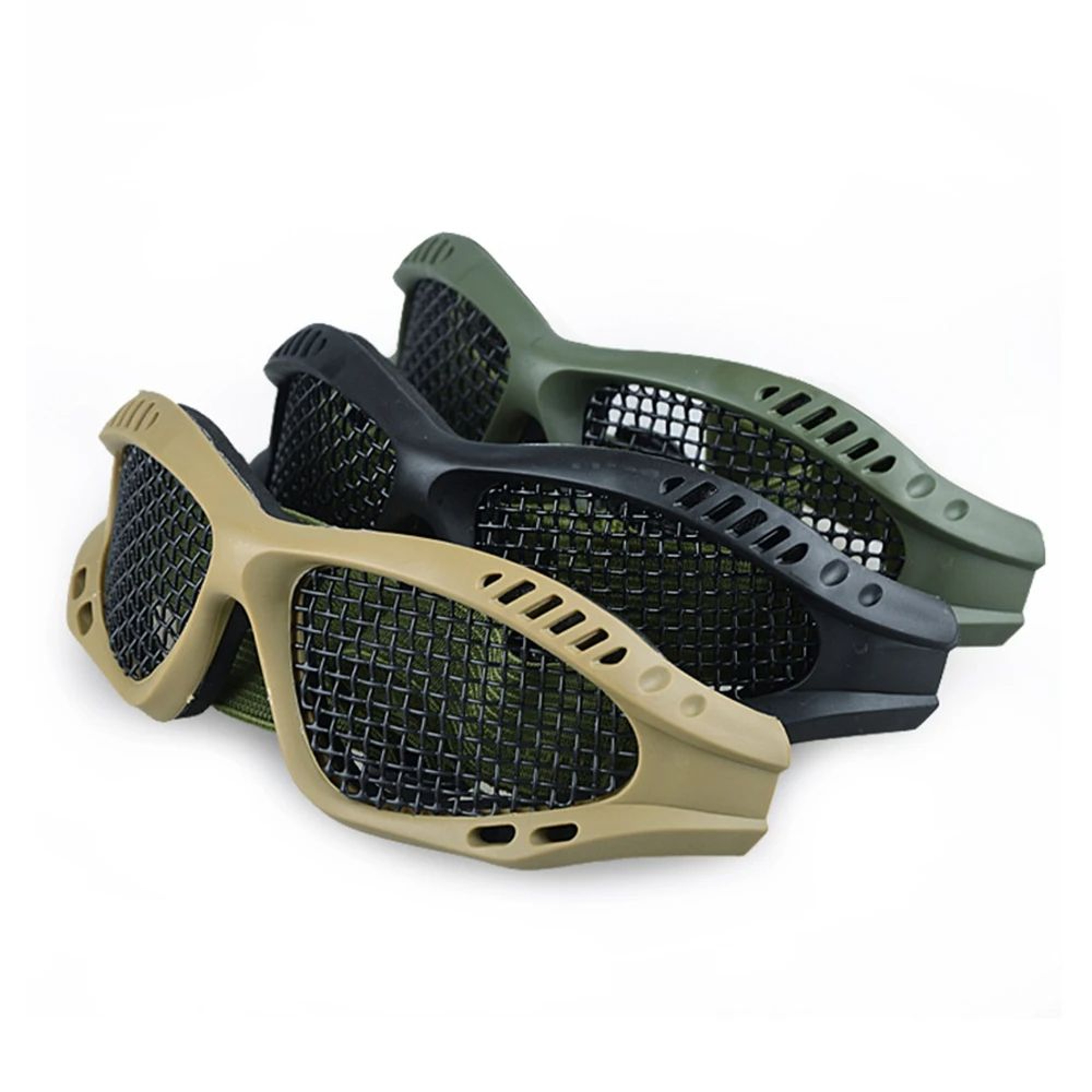 Anti Fog Tactical Safety Glasses Goggles With PC Lens Or Metal Mesh Comfortable Outdoor Eye Protect 0