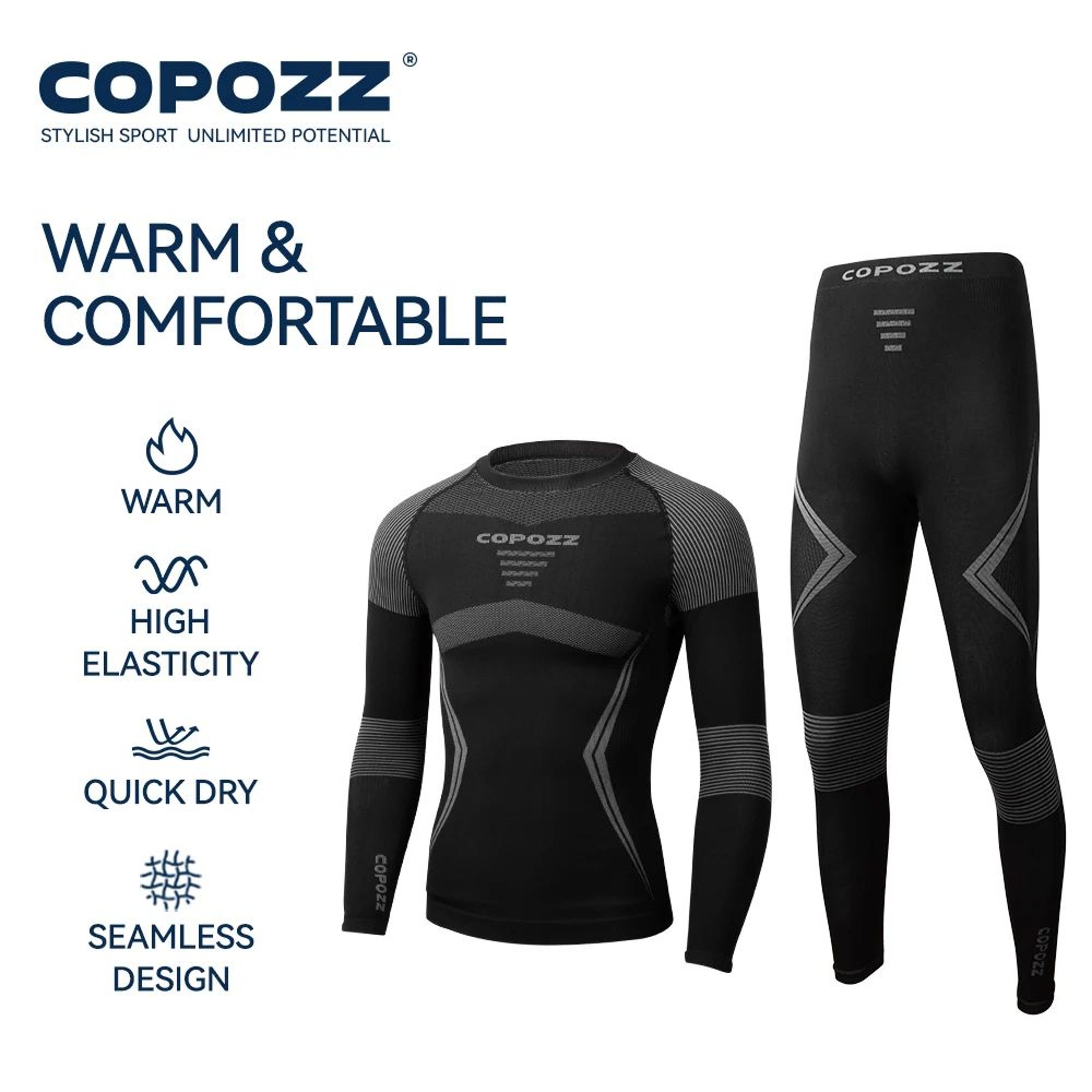 Men  Women Ski Thermal Underwear Sets Quick Dry Compression Tracksuit With Tight Snowboarding Tops  0