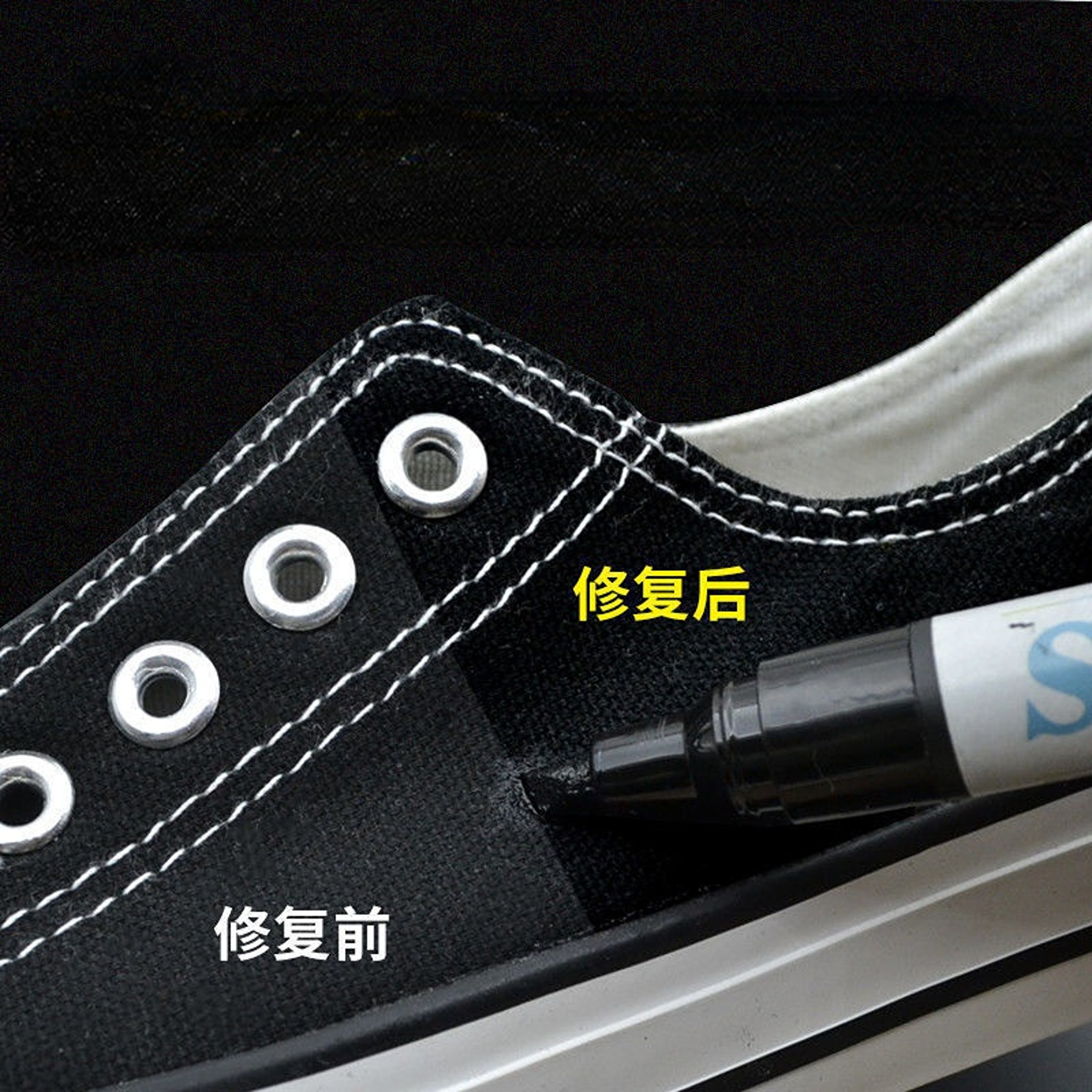 AntiOxidation Pen  Shoe Whitening  Repair Complementary Color Tool For White  Black Shoes 3