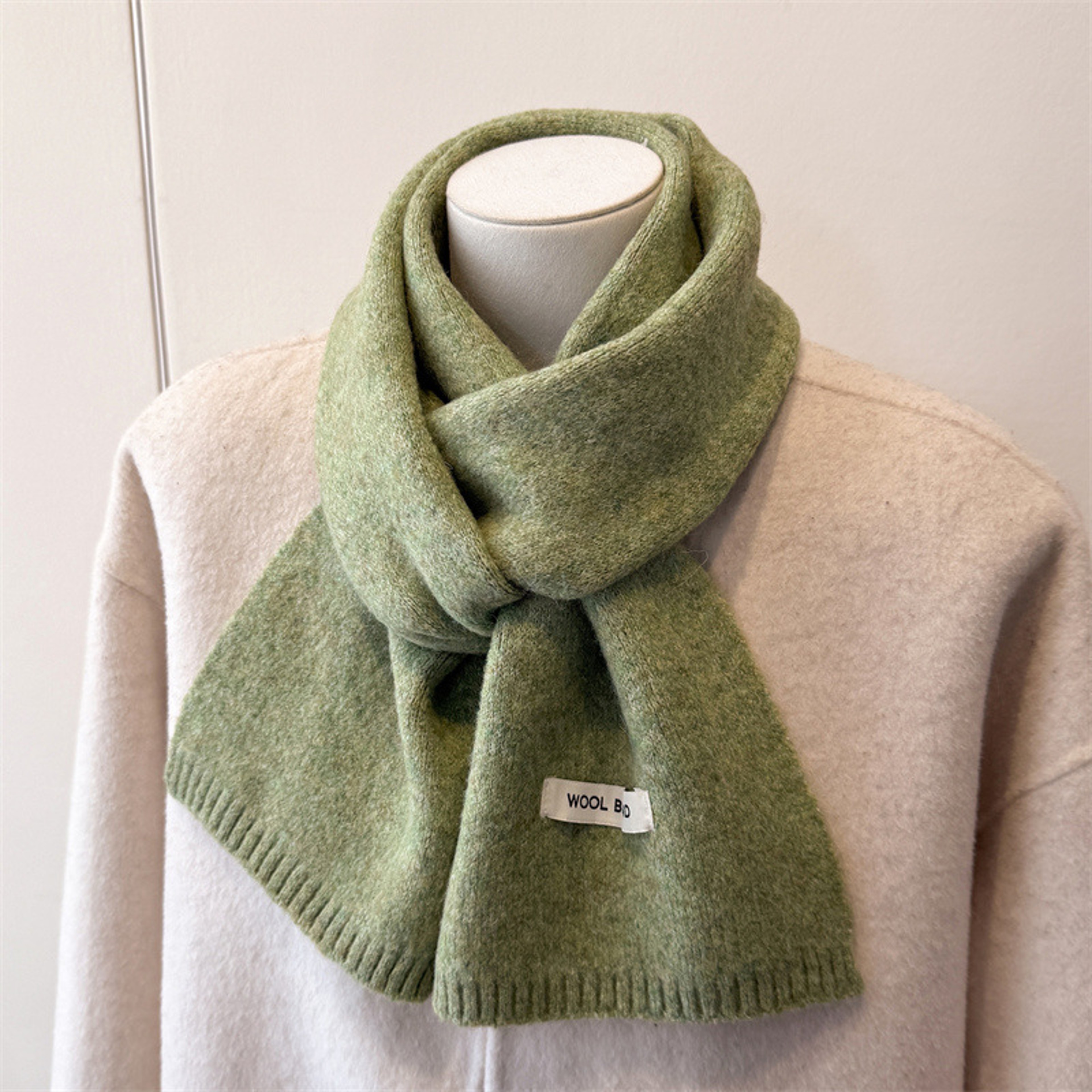 Luxury Winter Scarf for Women, Soft Knitted Scarf, Warm Solid Color Wraps, Simple Shawls and Neckerchiefs – view 11