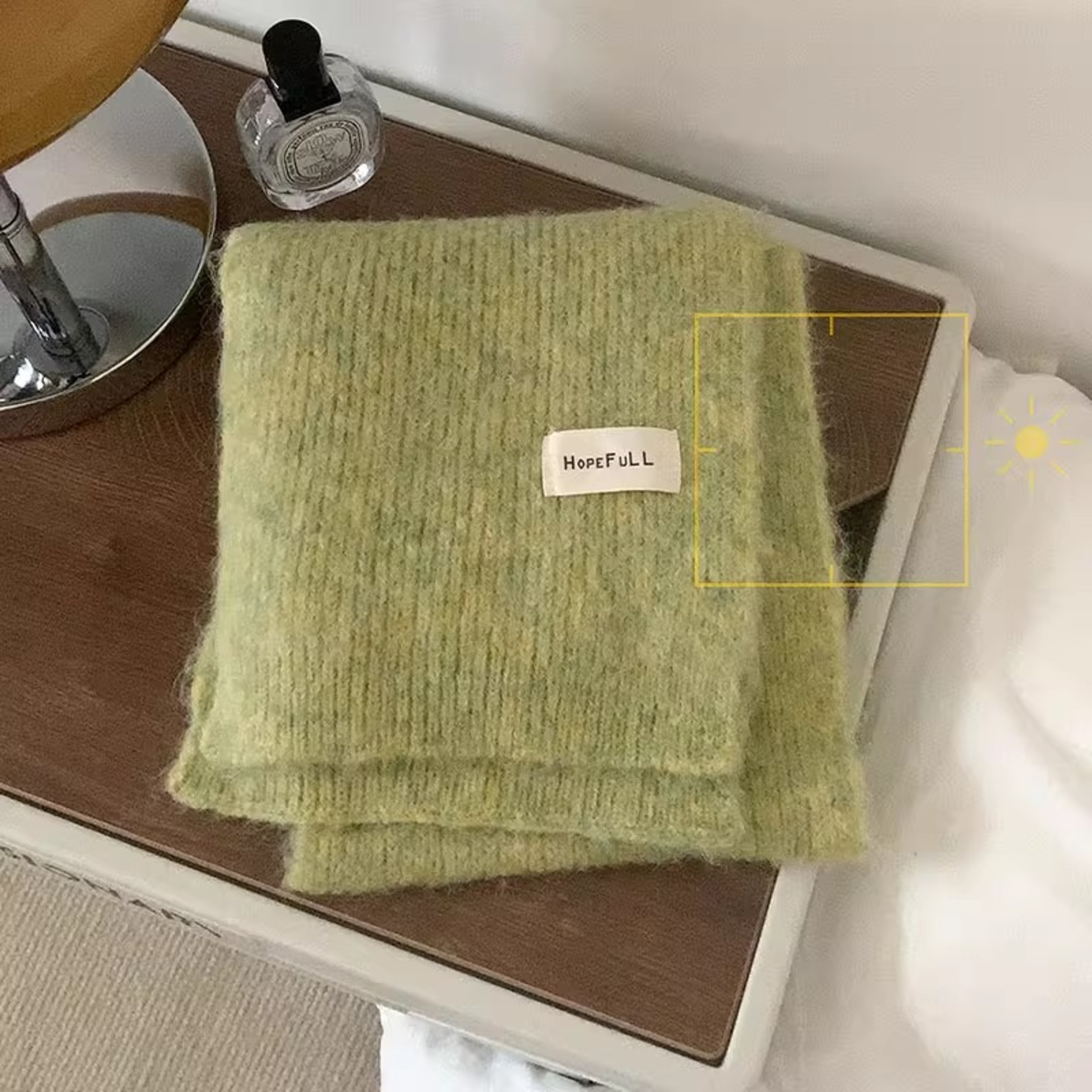 Pure Color Woolen Scarf, Versatile Winter Neck Warmer, New Knitted Yarn For Girls and Students – view 8