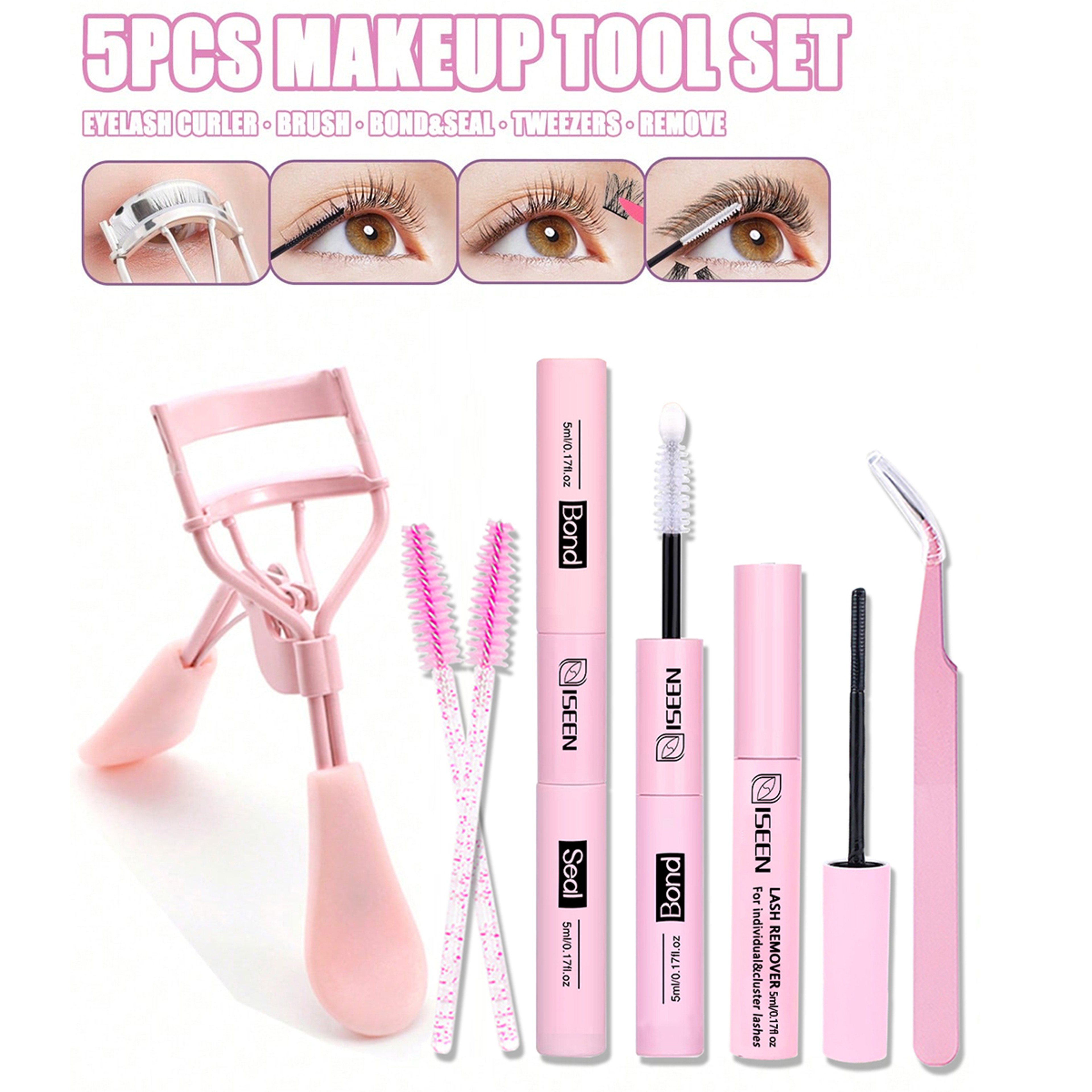 Super Hold Long-Lasting Eyelash Glue, Lash Bond and Seal, Non-Irritating DIY Lash Clusters at Home – view 1