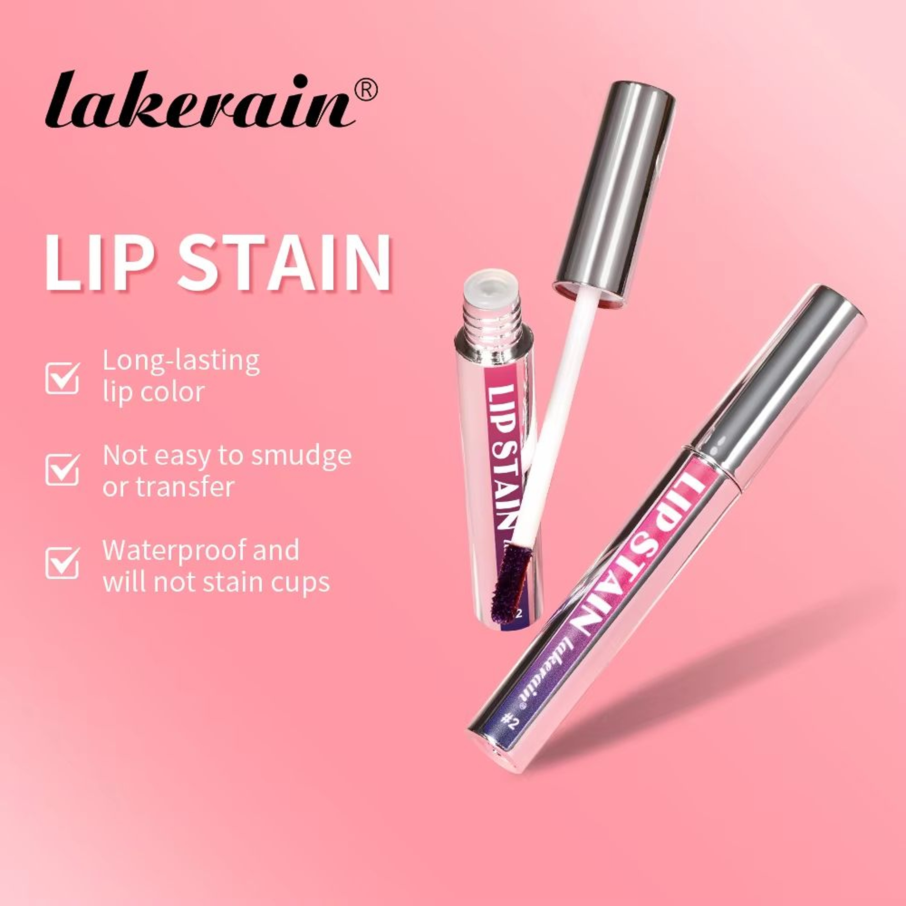 Waterproof Pink Lip Tint Peel Off Lip Stain Reveal Transfer Proof Non Stick Cup Long Lasting Natura 2