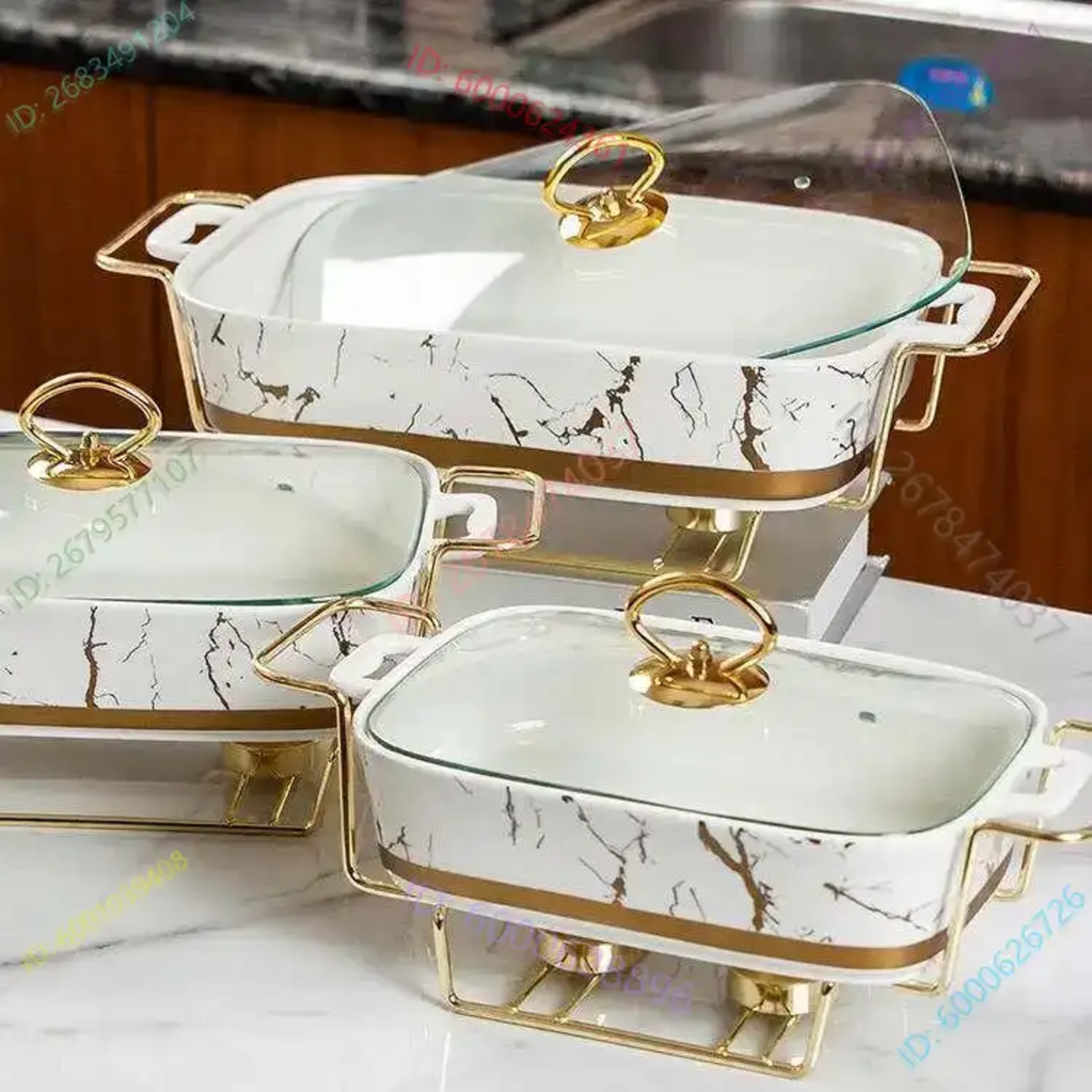 Creative Rectangular Amphora Ceramic Pot Baking Tray Light Heat Dry Soup Pot Stylish Pot Holder Wit 0