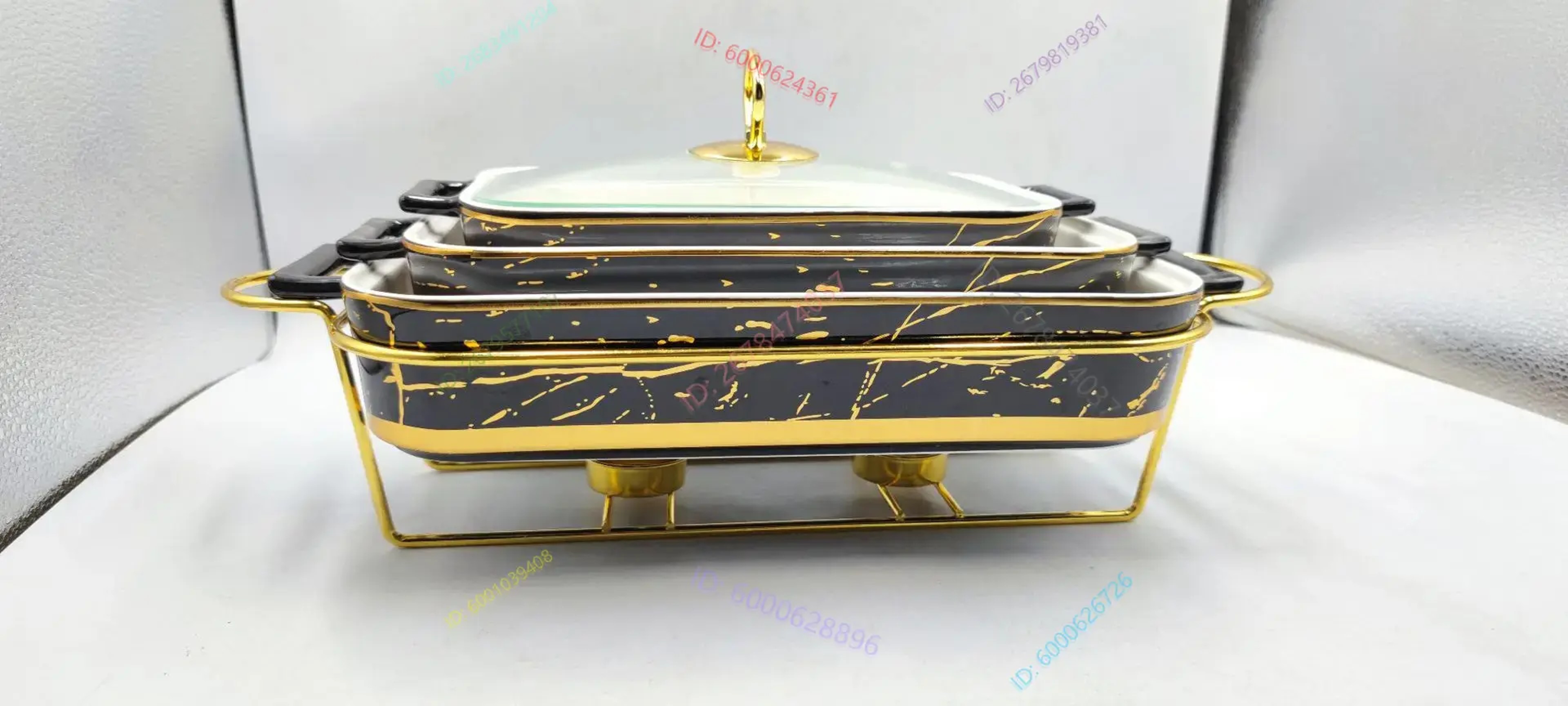 Creative Rectangular Amphora Ceramic Pot Baking Tray Light Heat Dry Soup Pot Stylish Pot Holder Wit 2
