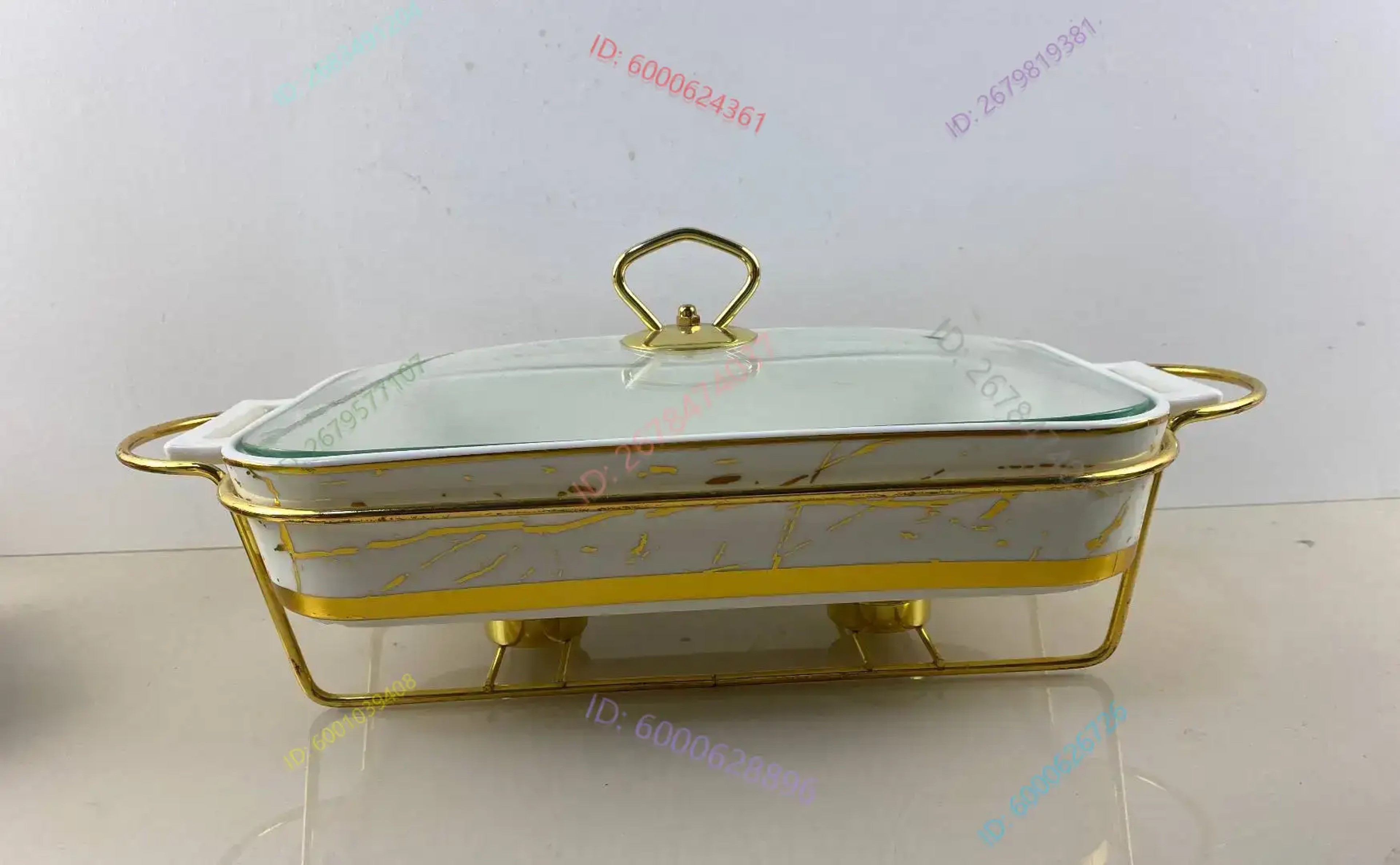 Creative Rectangular Amphora Ceramic Pot Baking Tray Light Heat Dry Soup Pot Stylish Pot Holder Wit 3