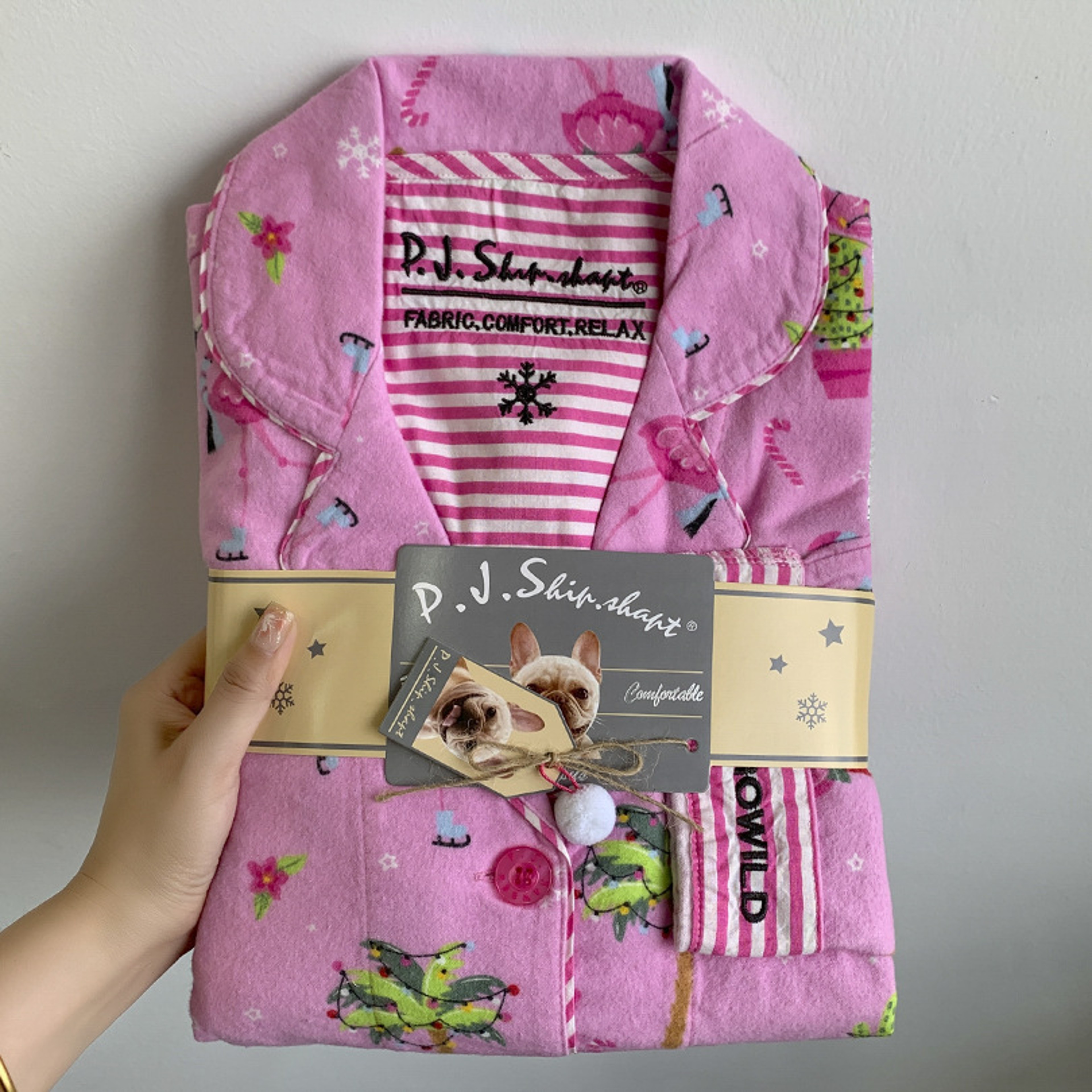Warm Thick Autumn Winter Women PJs Cotton Ground Wool Sleepwear Cartoon Long Sleeve Pants Pajamas L