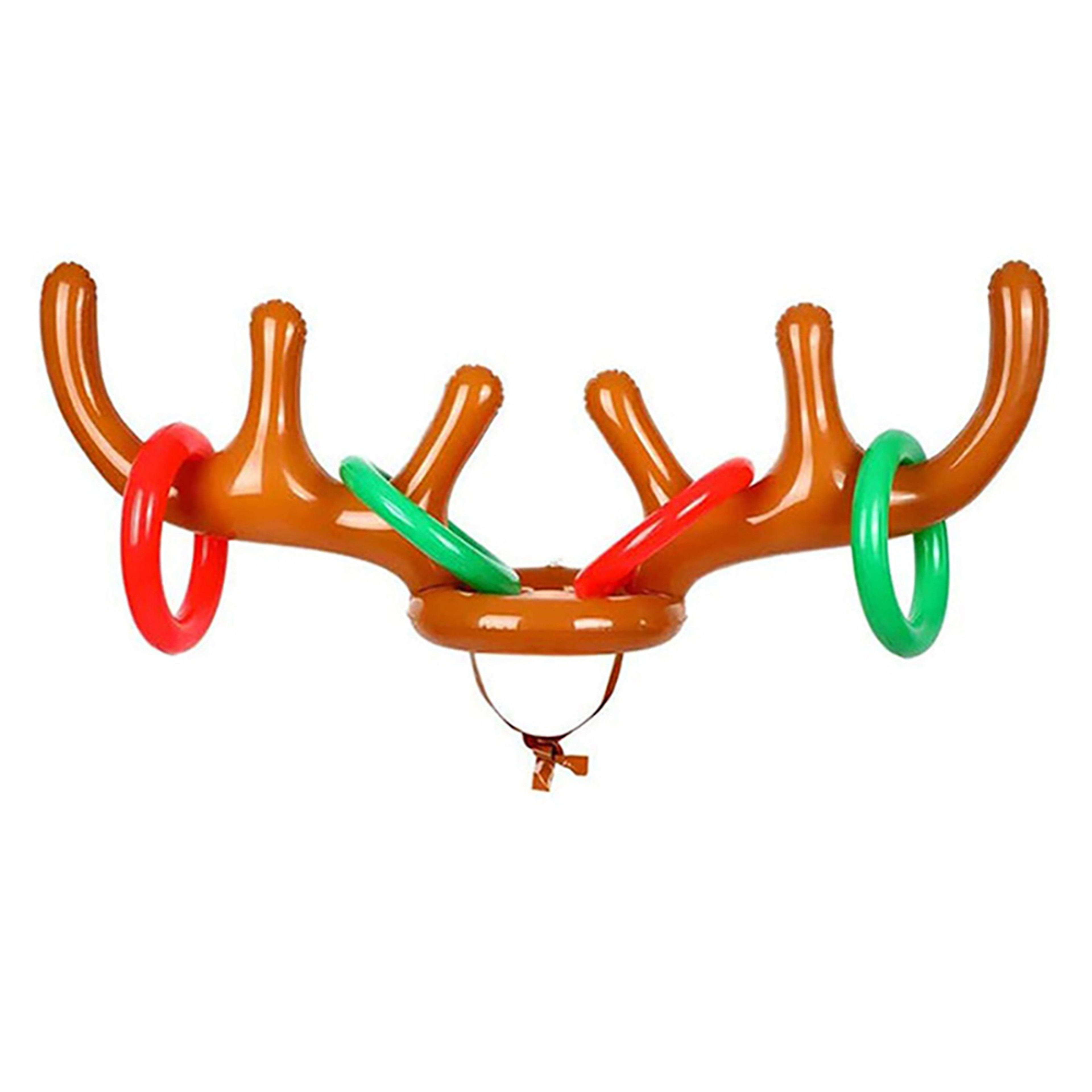 Inflatable Reindeer Antlers Ring Toss Game Christmas Fun For Family Parties New Year Gift Interacti 6