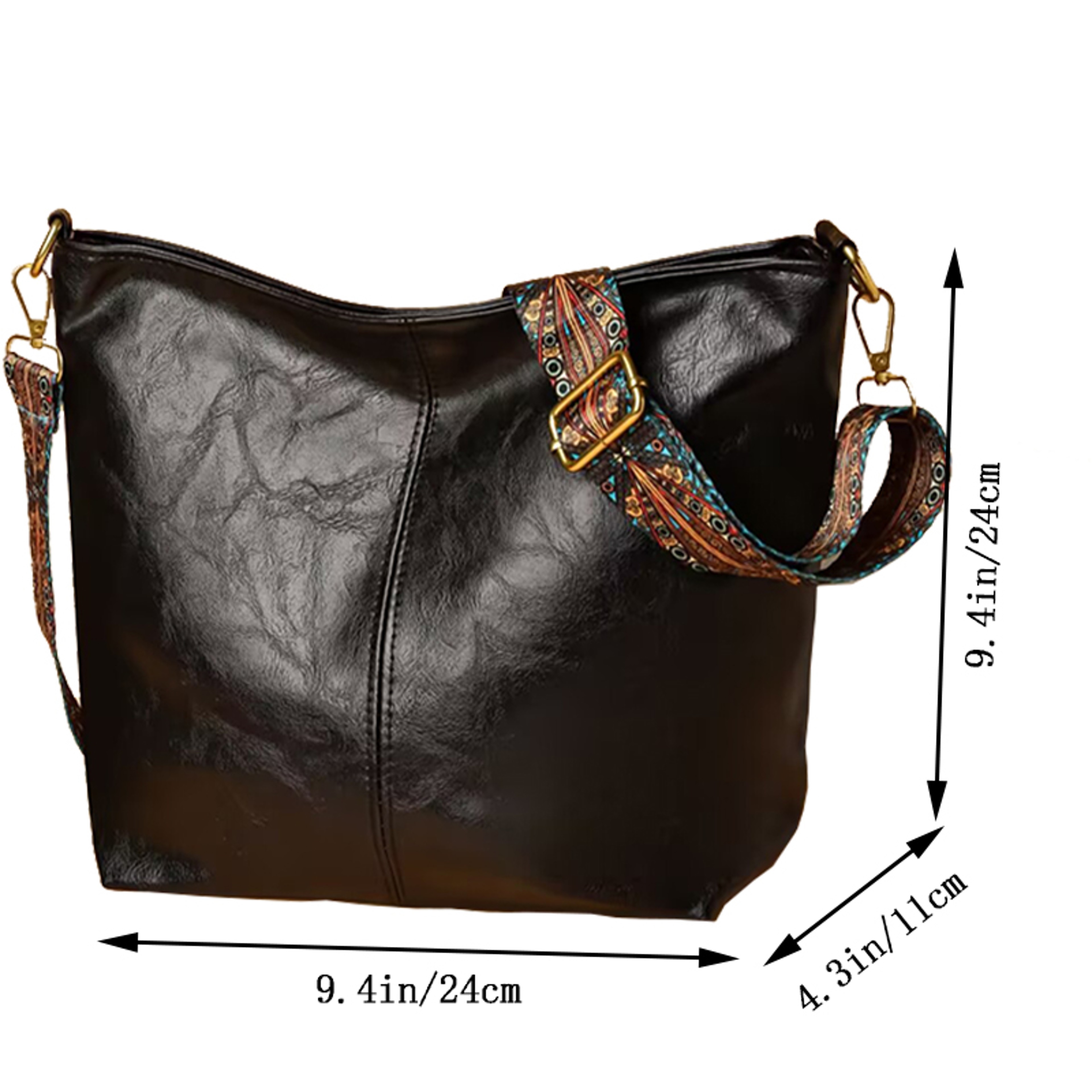 Neutral Style Tote Bag For Men And Women Ethnic Strap Design Ideal For Travel And Photography Singl 2