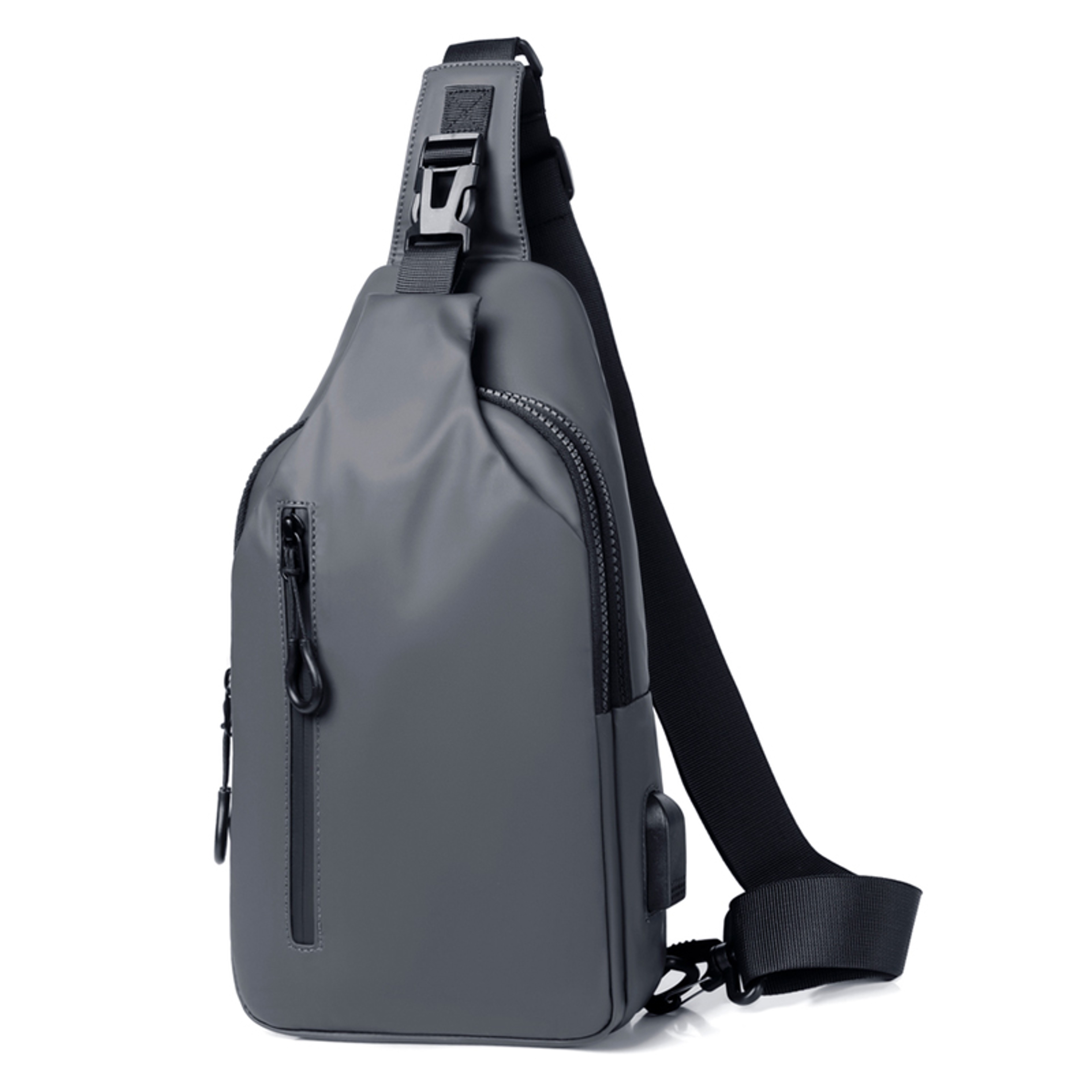 Mens Multifunctional Cross Bag With USB Charging Port Adjustable Shoulder Strap Ideal For Daily Com 5