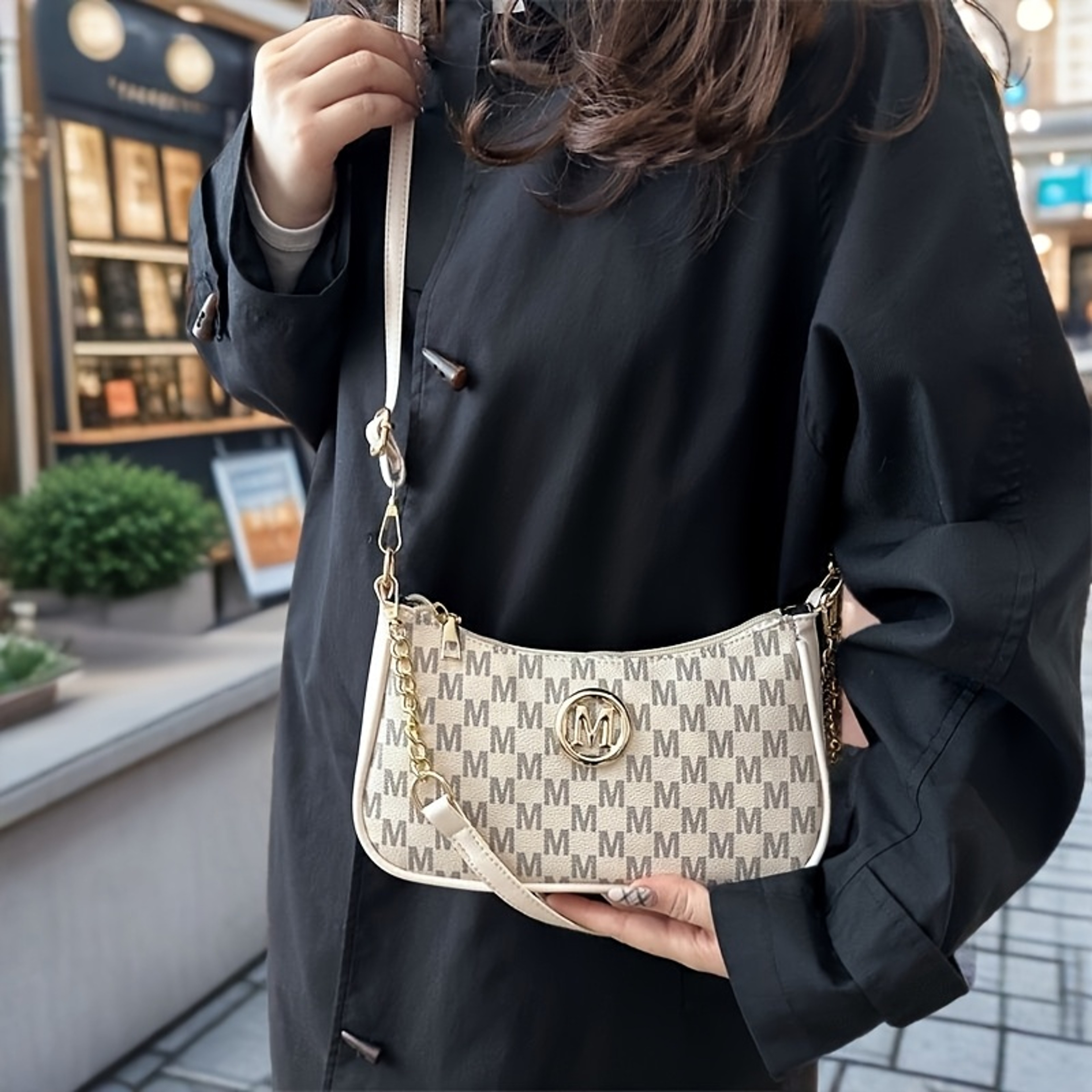 Sophisticated Vintage Style Handbag Crossbody Bag For Women Adjustable Strap Messenger Shoulder Bag 4