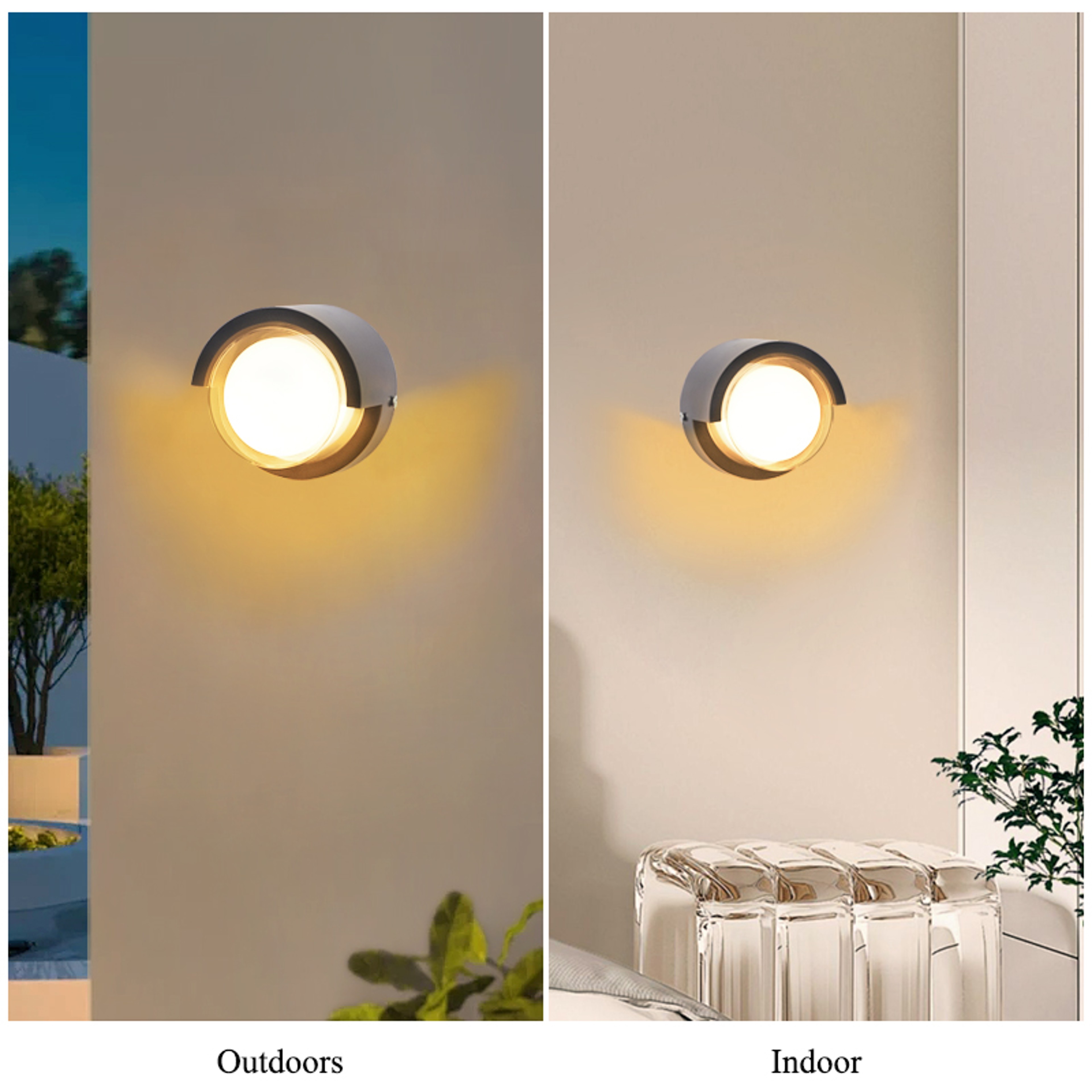 Waterproof Led Outdoor Wall Light Black Porch And Balcony Lighting Villa Garden Decorate Lights 3