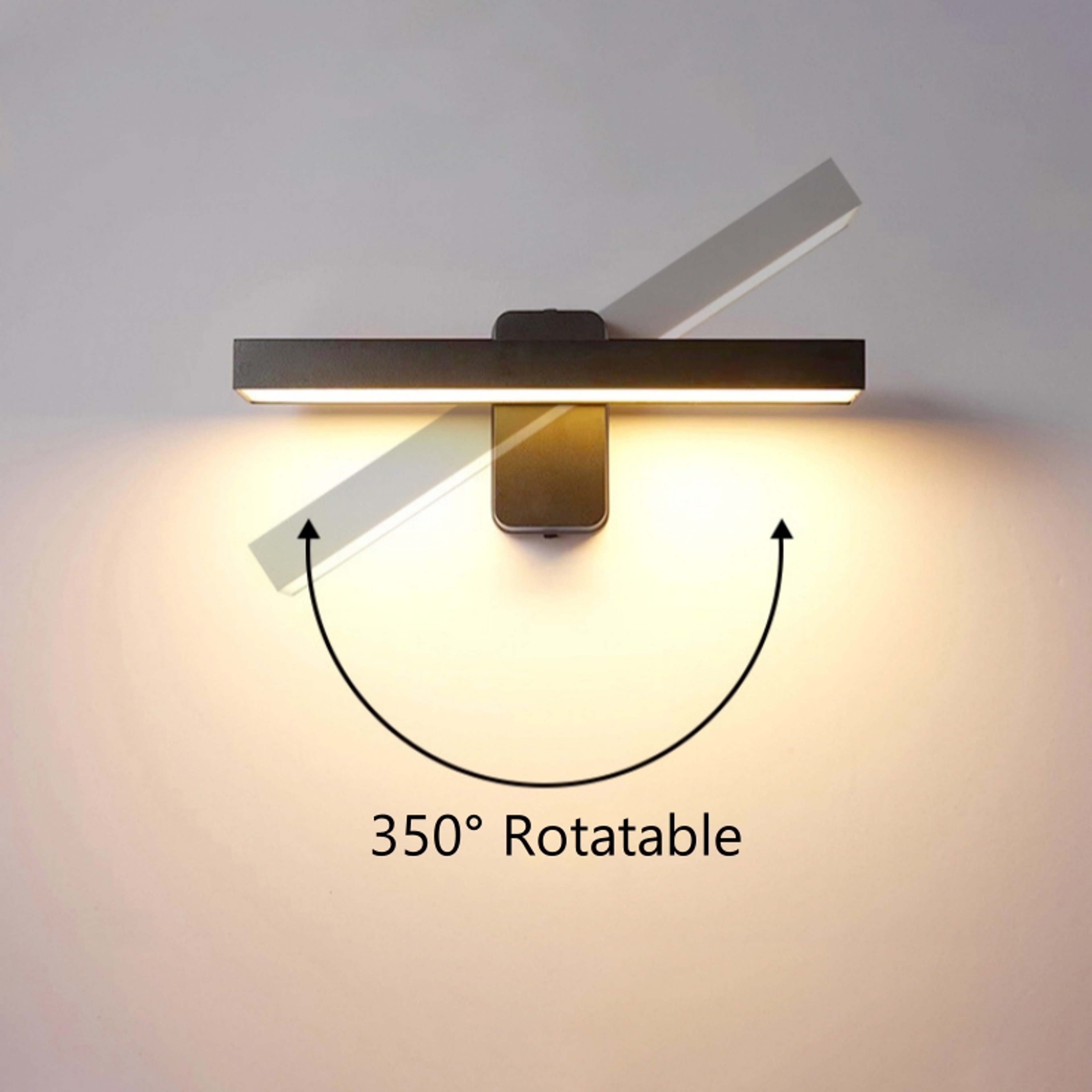 Waterproof PIR Motion Sensor Rotatable Wall Lamp Outdoor Garden Porch Light Exterior Entrance Sconc 4