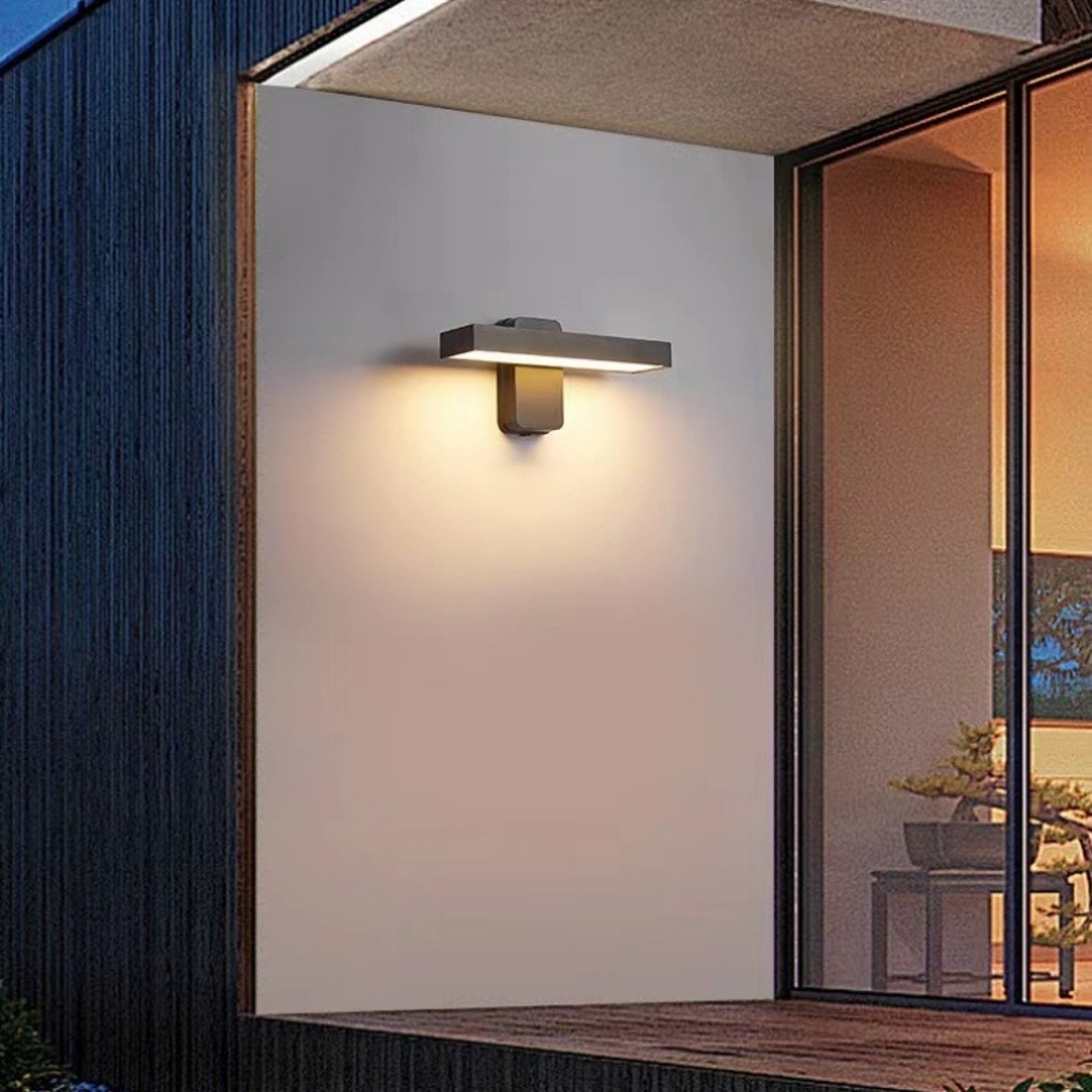 Waterproof PIR Motion Sensor Rotatable Wall Lamp Outdoor Garden Porch Light Exterior Entrance Sconc 0