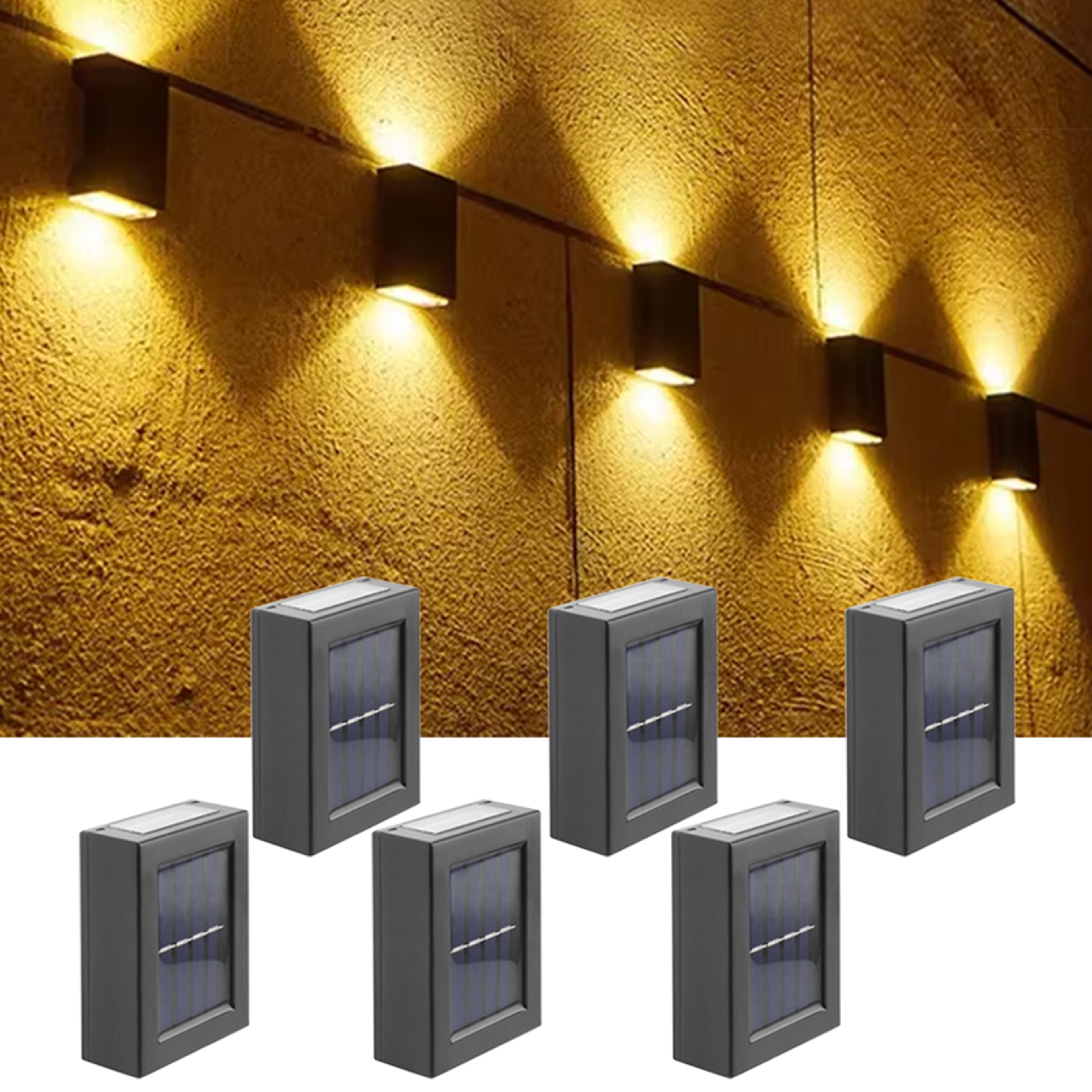 Solar Powered Sunlight Waterproof, Solar Up and Down Spot Lights, Outdoor Street Wall Light Lamp for Garden Decor – view 1