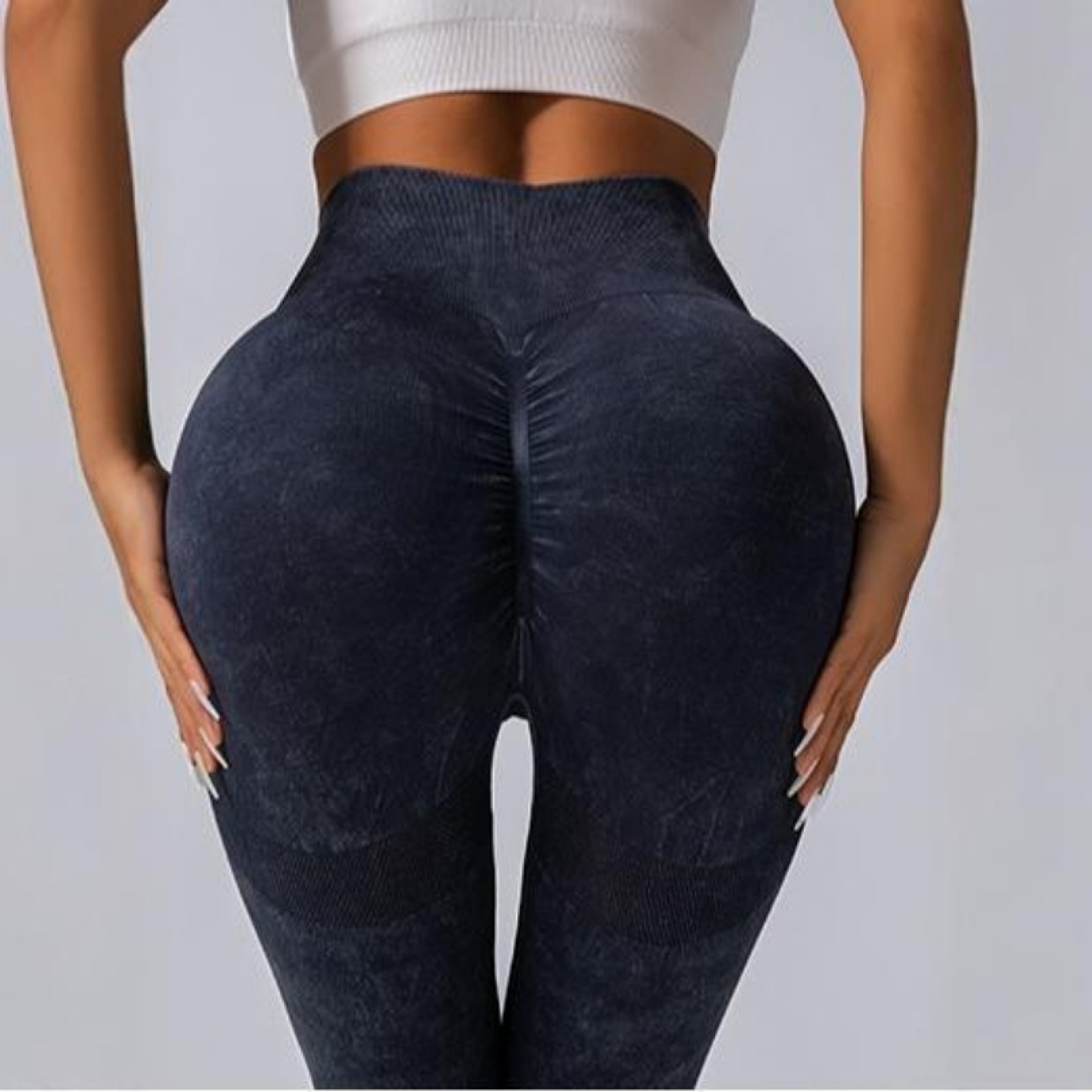 Matte Washed Seamless High Waist Yoga Pants Women High Elastic Sexy Hip Lifting Leggings For Gym Wo 1