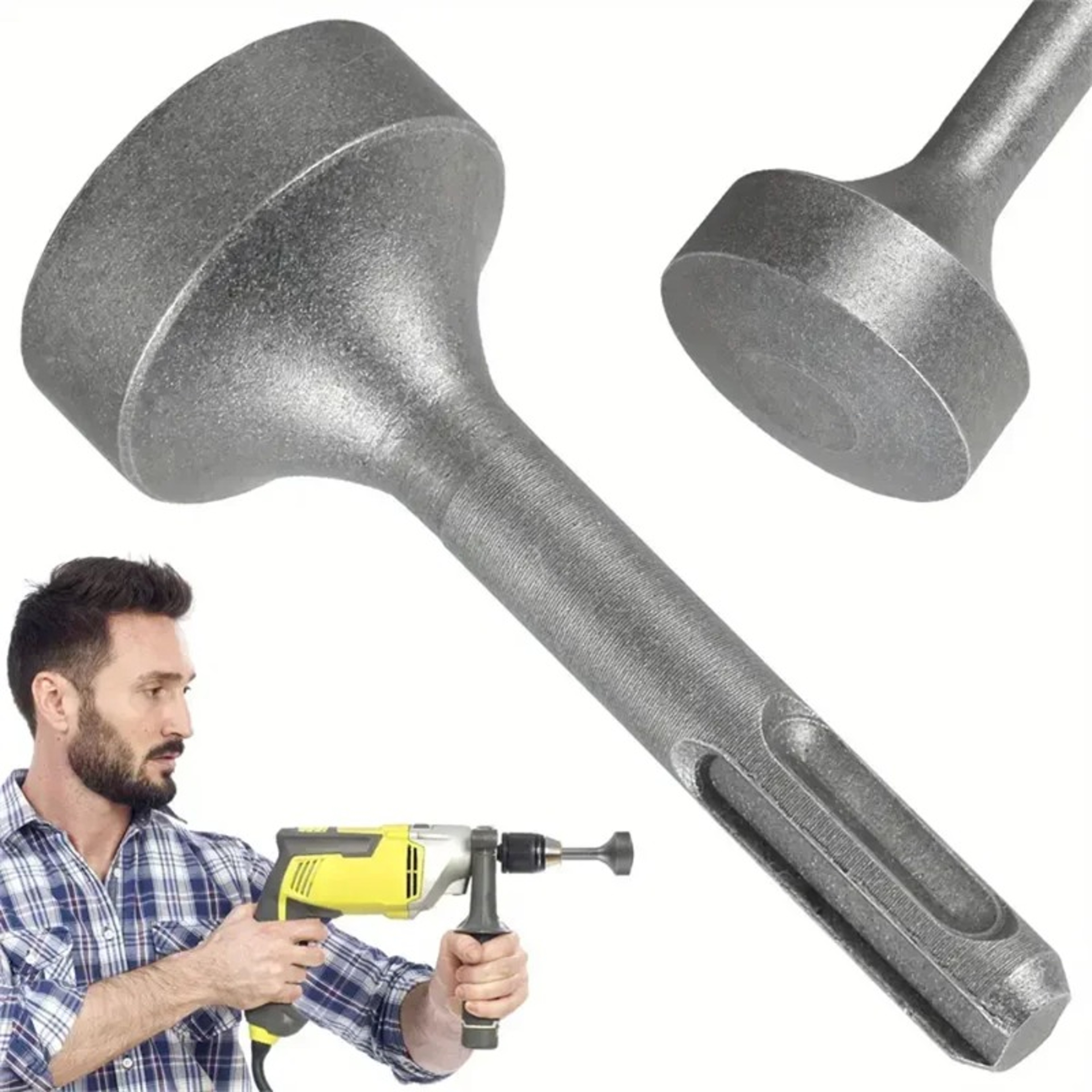 Steel Drill Bit Driver Wear Resistant Ground Rod Driver Heavy Duty Wide Compatibility Ground Rod Bi 4
