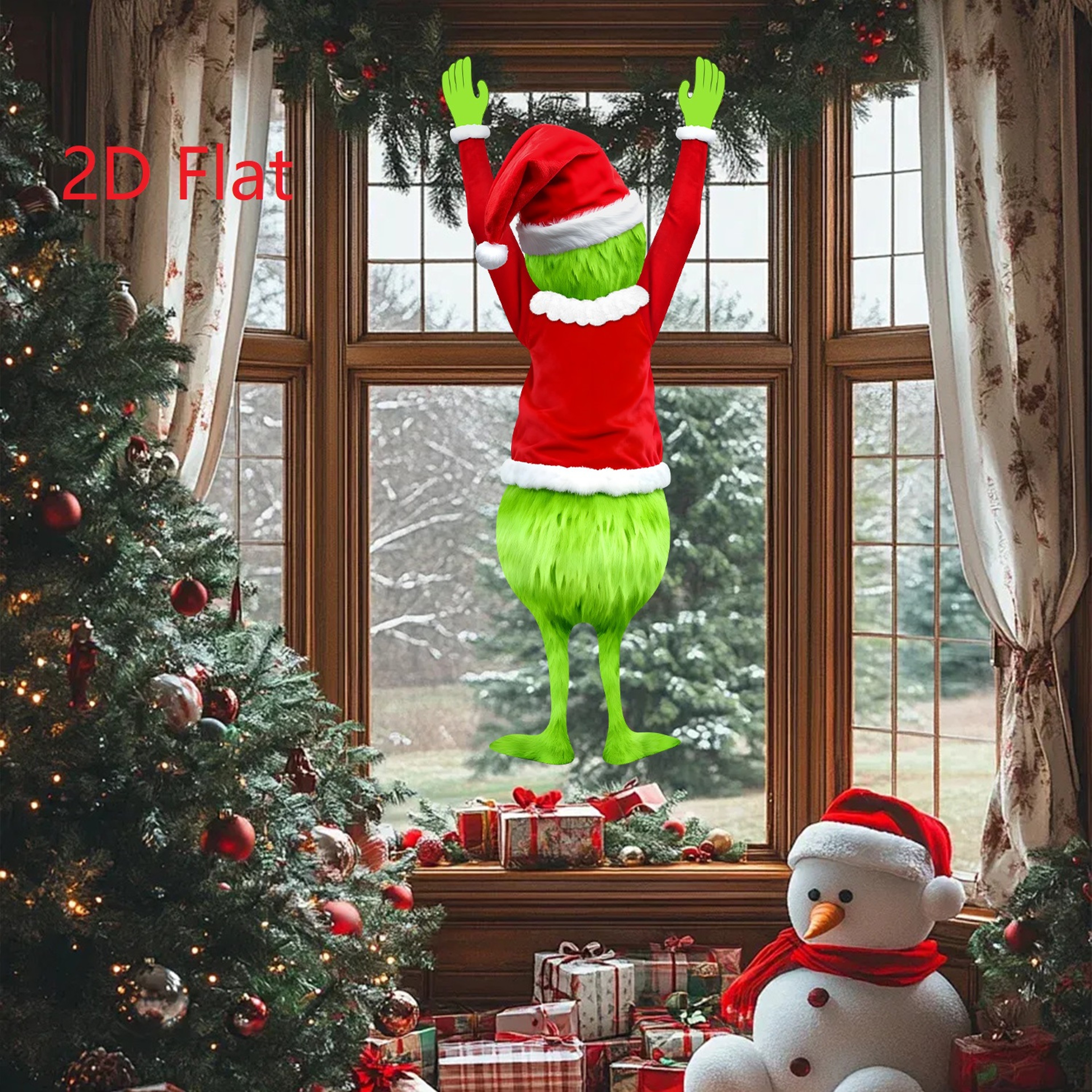 Hanging Christmas Decoration Christmas Green Haired Man Merry Xmas Gift Holiday Indoor Outdoor Fun  4