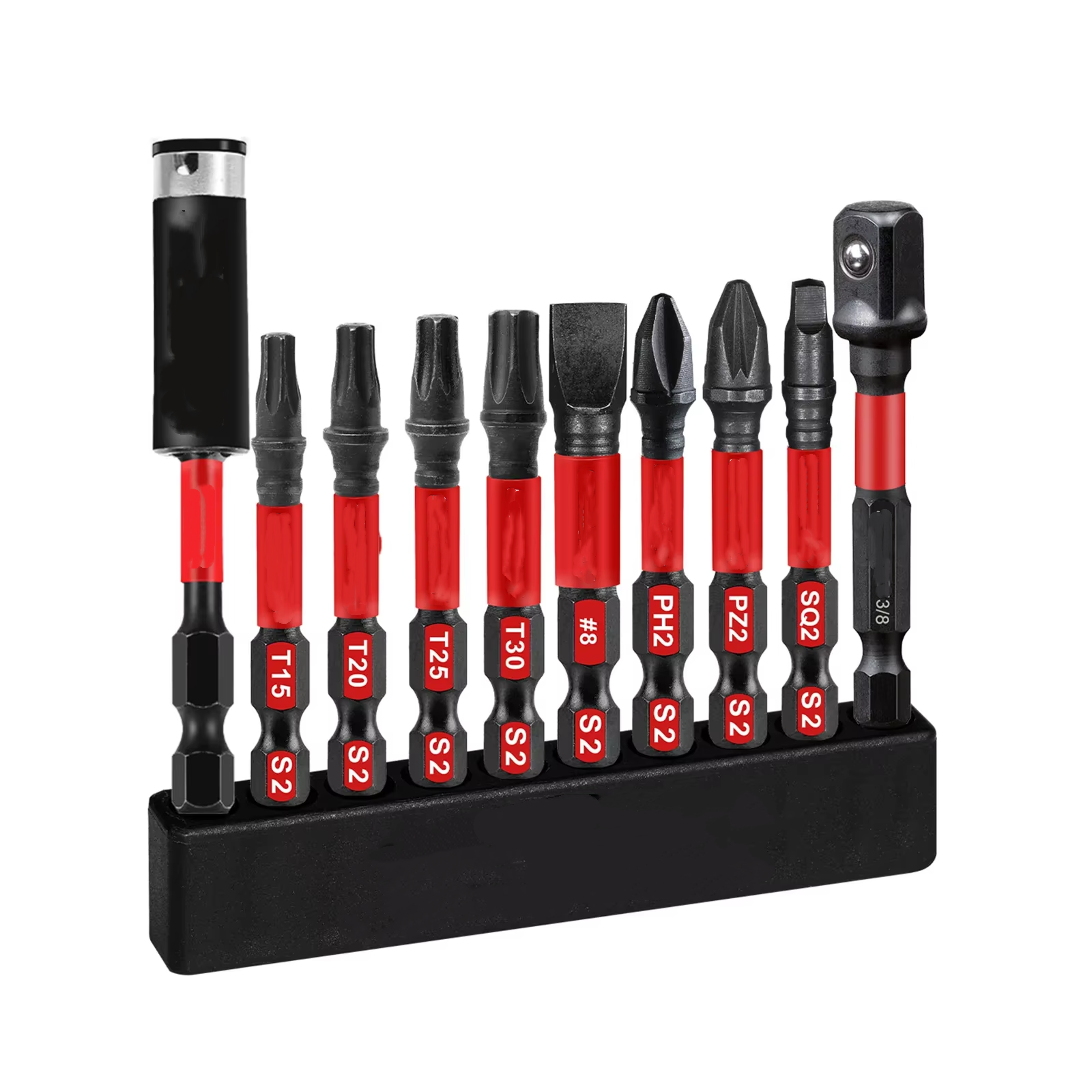 Alloy Steel Mixed Impact Power Driver Bit Set With Storage Organizer Complete And HeavyDuty Tool Se