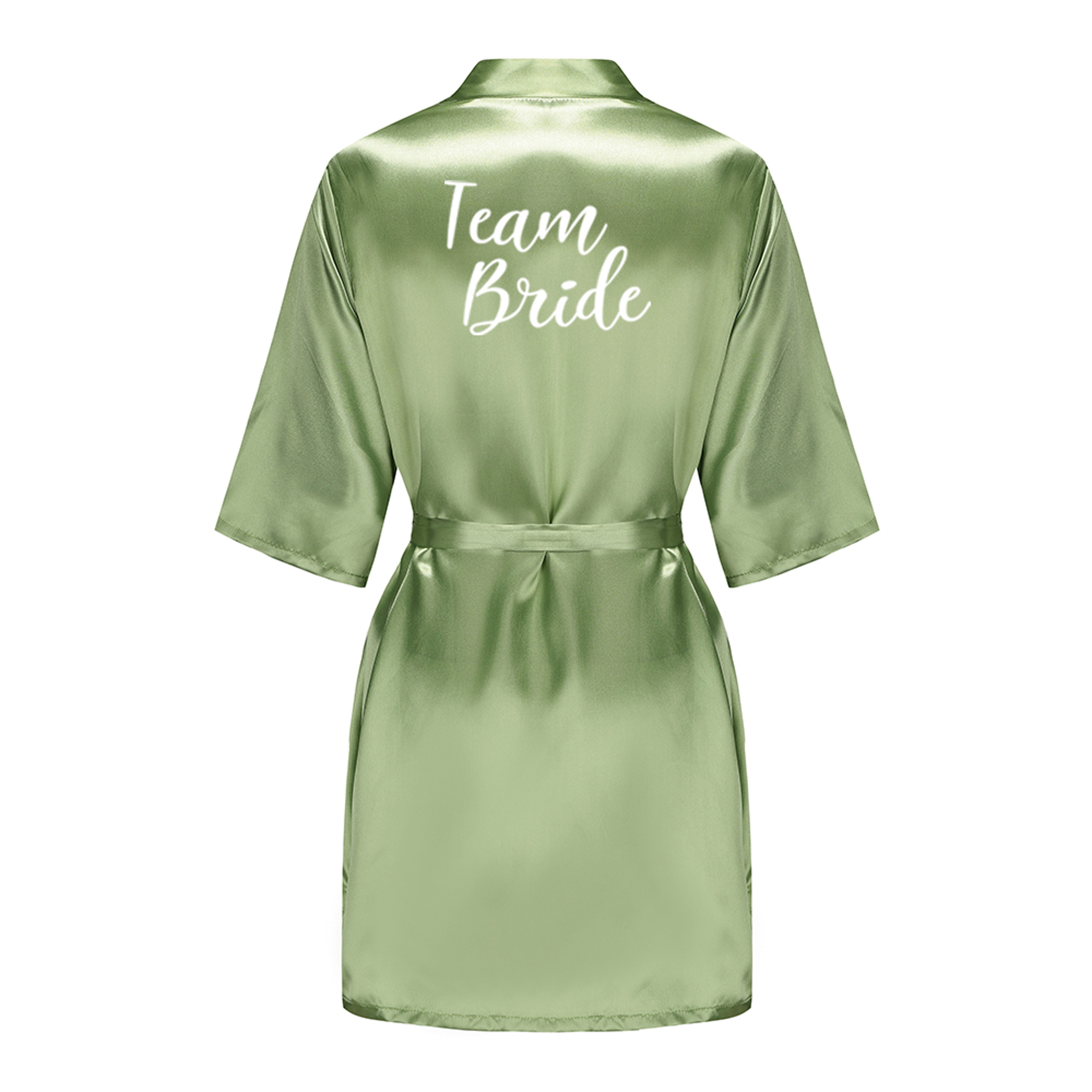Silk Satin Wedding Bride Robe Bridesmaid Floral Bathrobe Short Kimono Night Robe Fashion Dressing G 2
