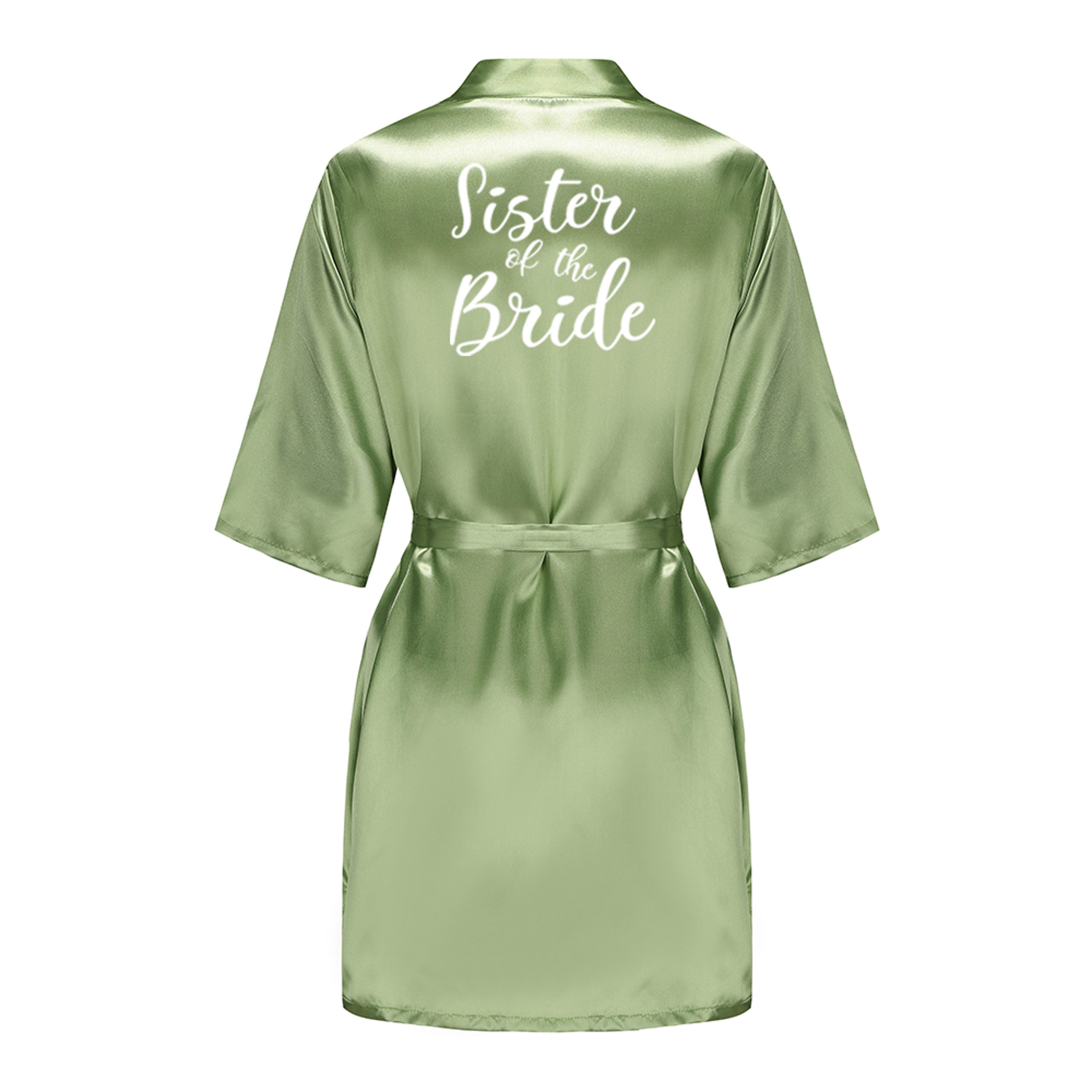 Silk Satin Wedding Bride Robe Bridesmaid Floral Bathrobe Short Kimono Night Robe Fashion Dressing G 7