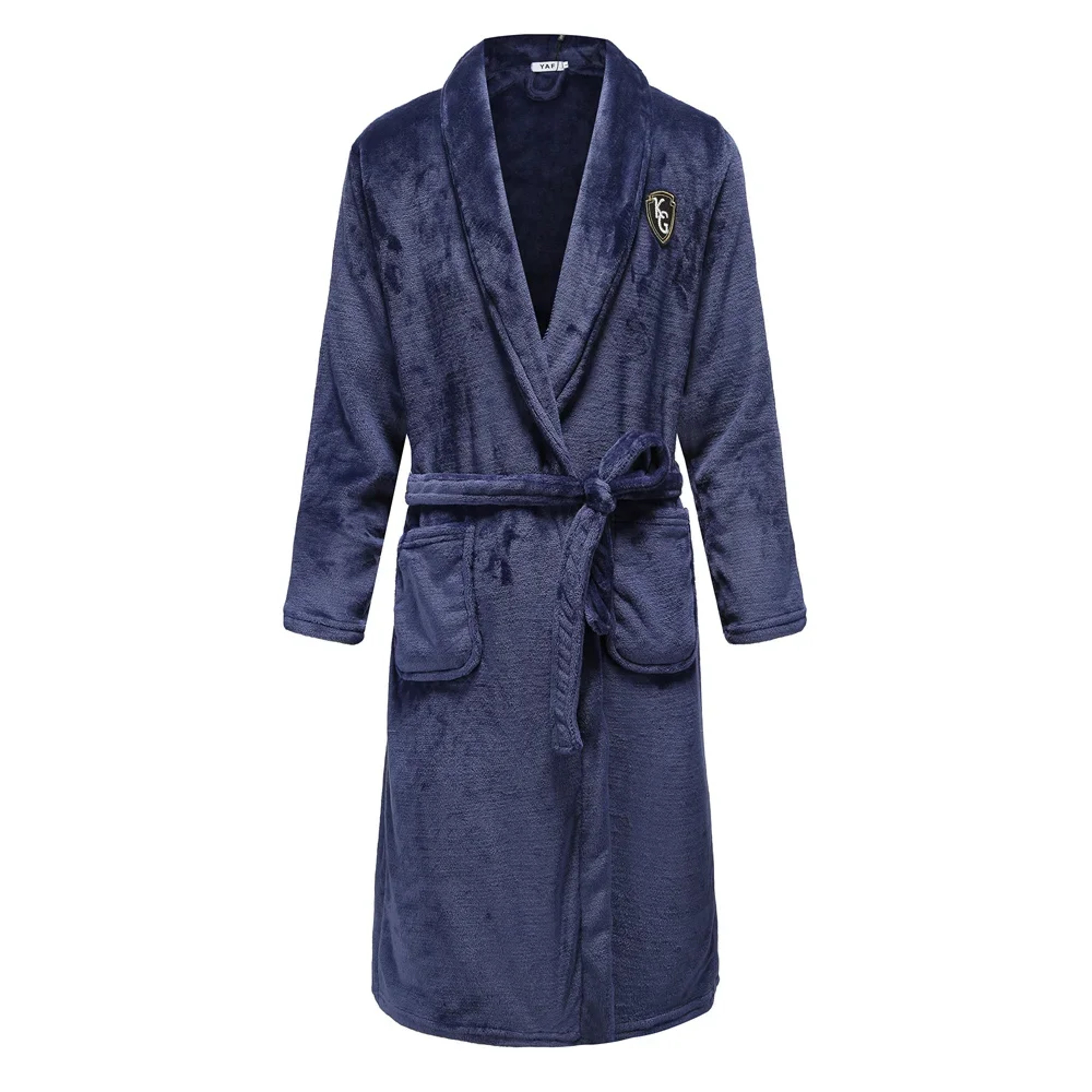 Kimono Bathrobe Gown Plus Size Thick Flannel Men Robe Coral Fleece Sleepwear Winter Lounge Wear For 2