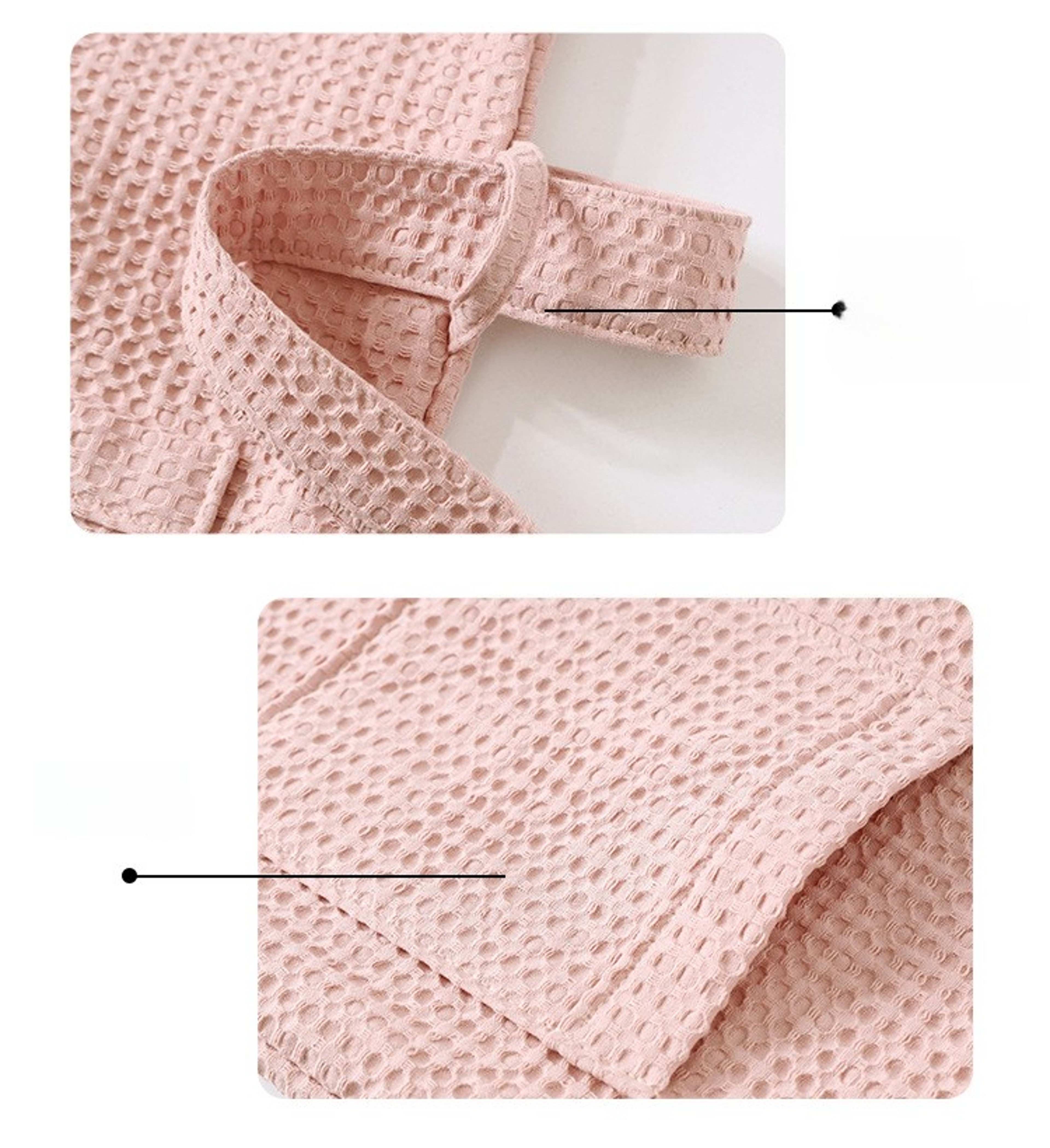 Quick Drying Bathrobe For Women And Men Cotton Waffle Hotel Bath Robe Thin AllSeason Design For Bea 2