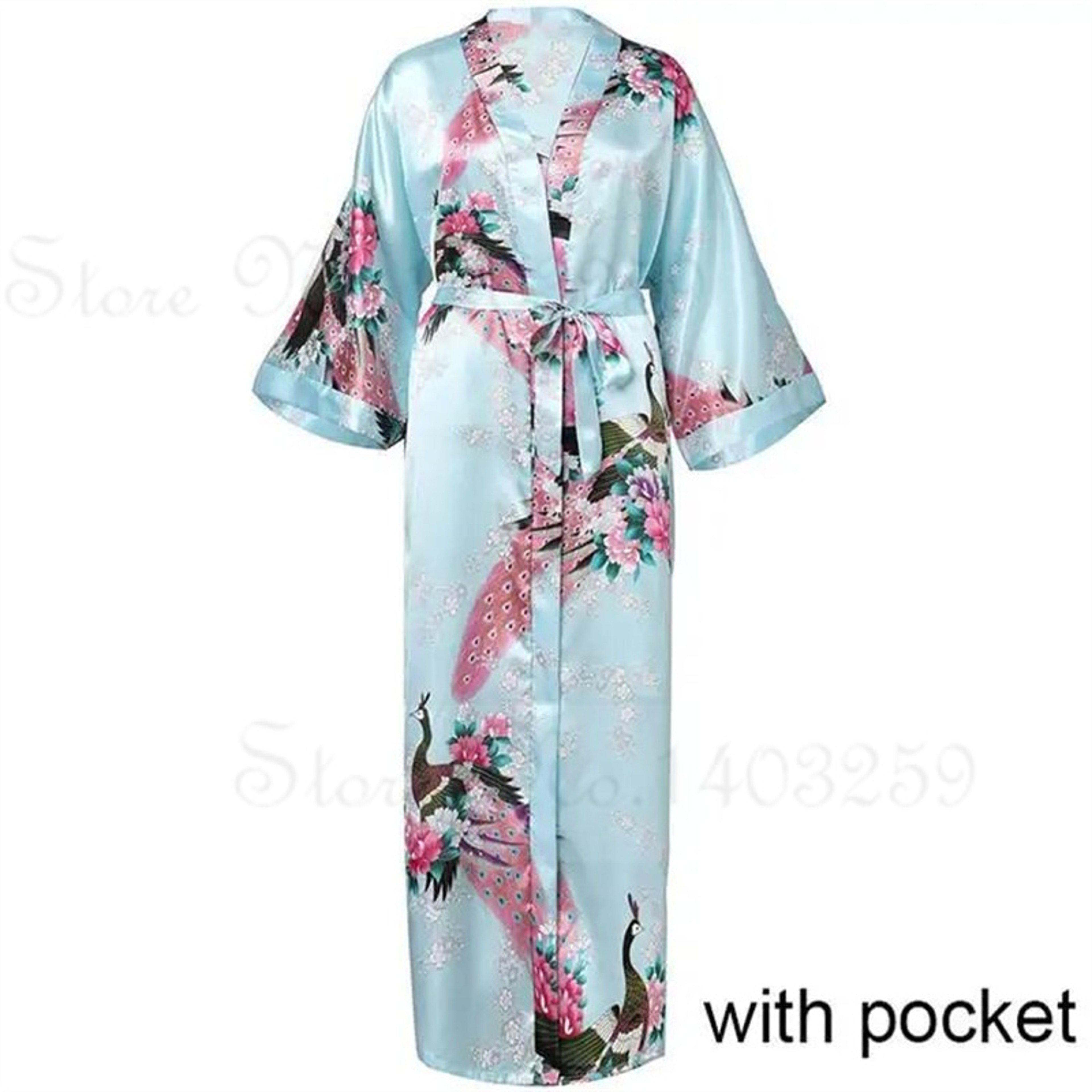 Women Satin Long Robe Sexy Wedding Bride Bridesmaid Gown Oversize Bathrobe With Pockets Loungewear  7