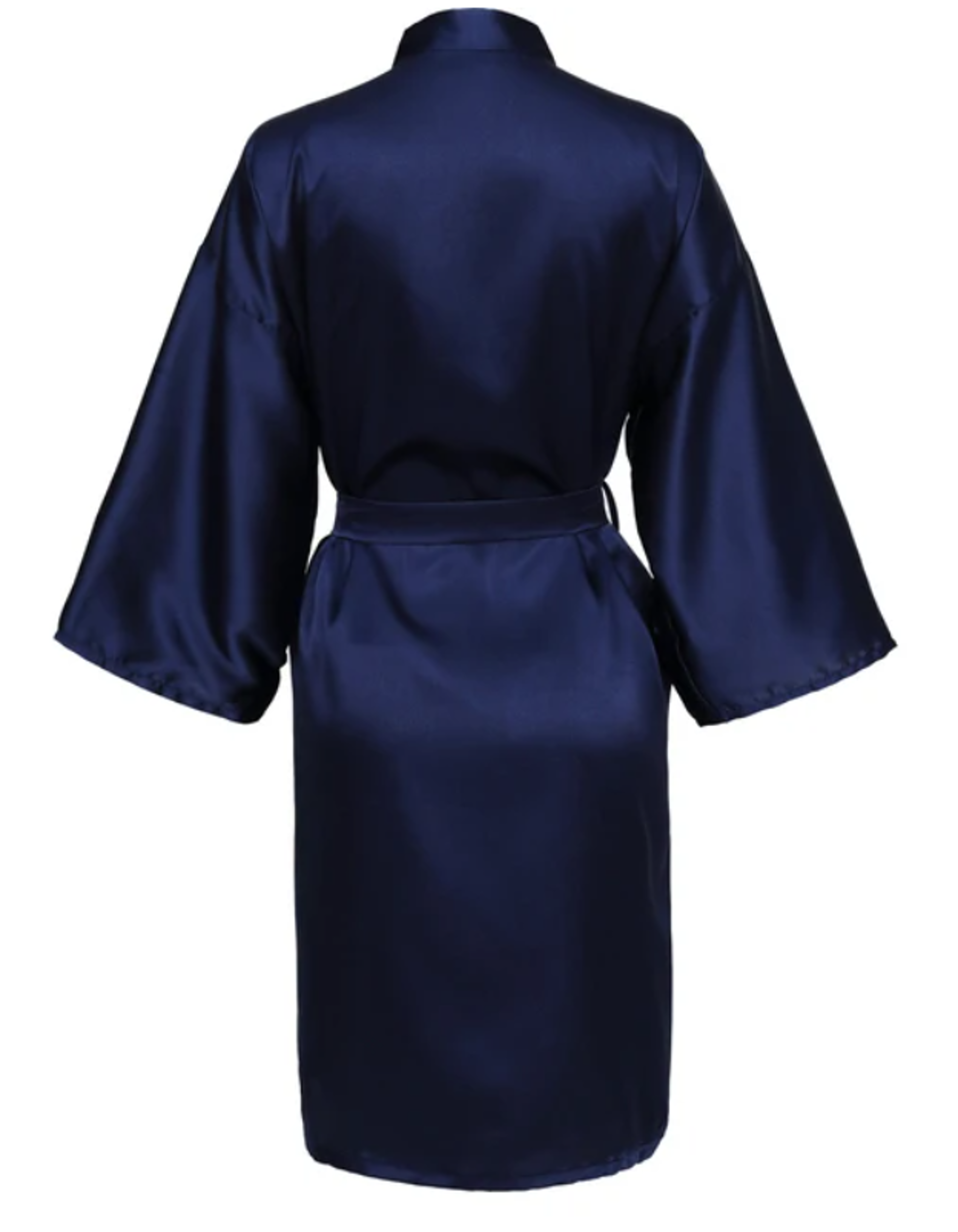Satin Pajamas Bridesmaid Bathrobe Wedding Party Team Bride Robe Without Letters Plain Satin Pajamas 6