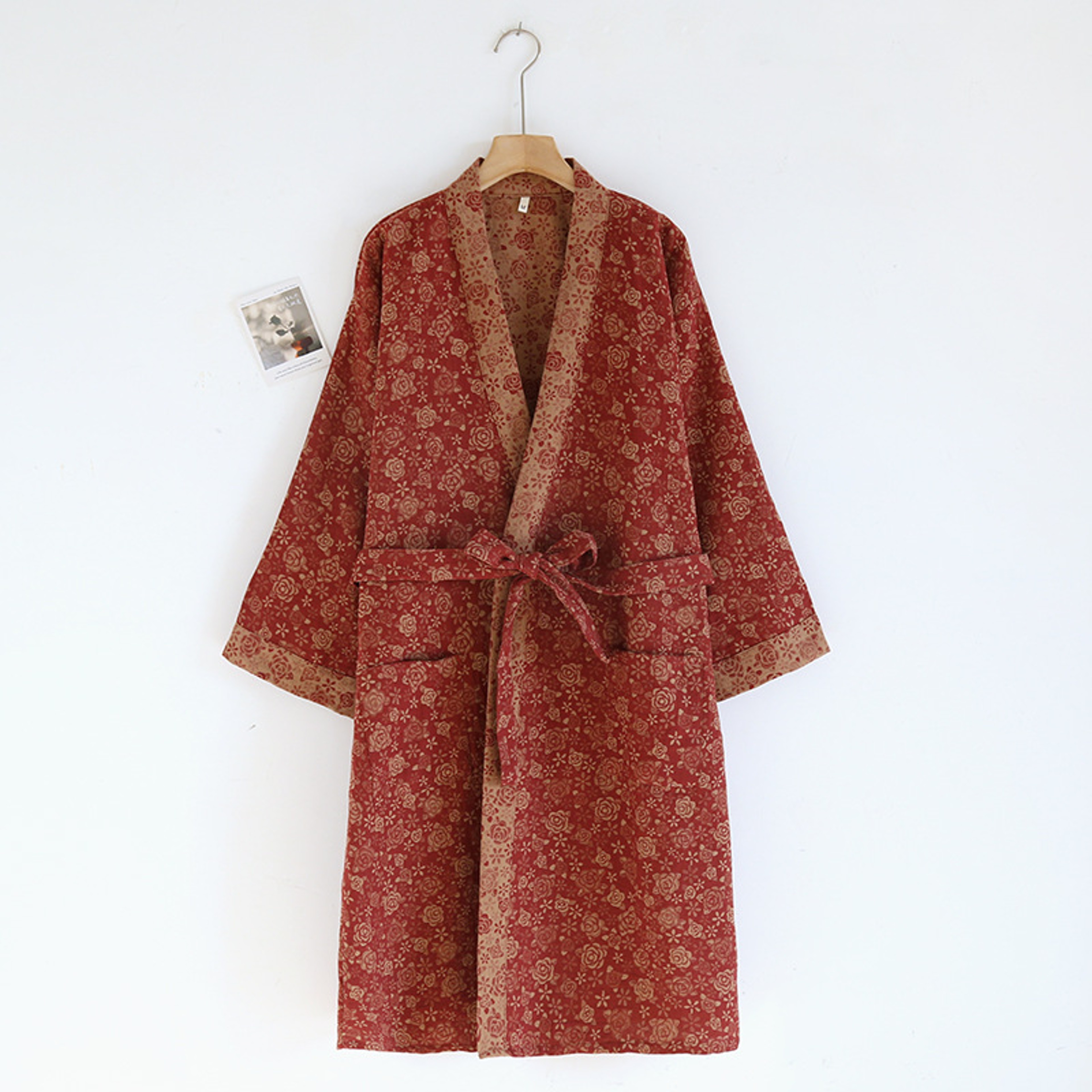 Cotton Loose Home Sleepwear Robes With Belt Multi Colors Bathrobe Womens Pajamas Clothing For Sprin 9