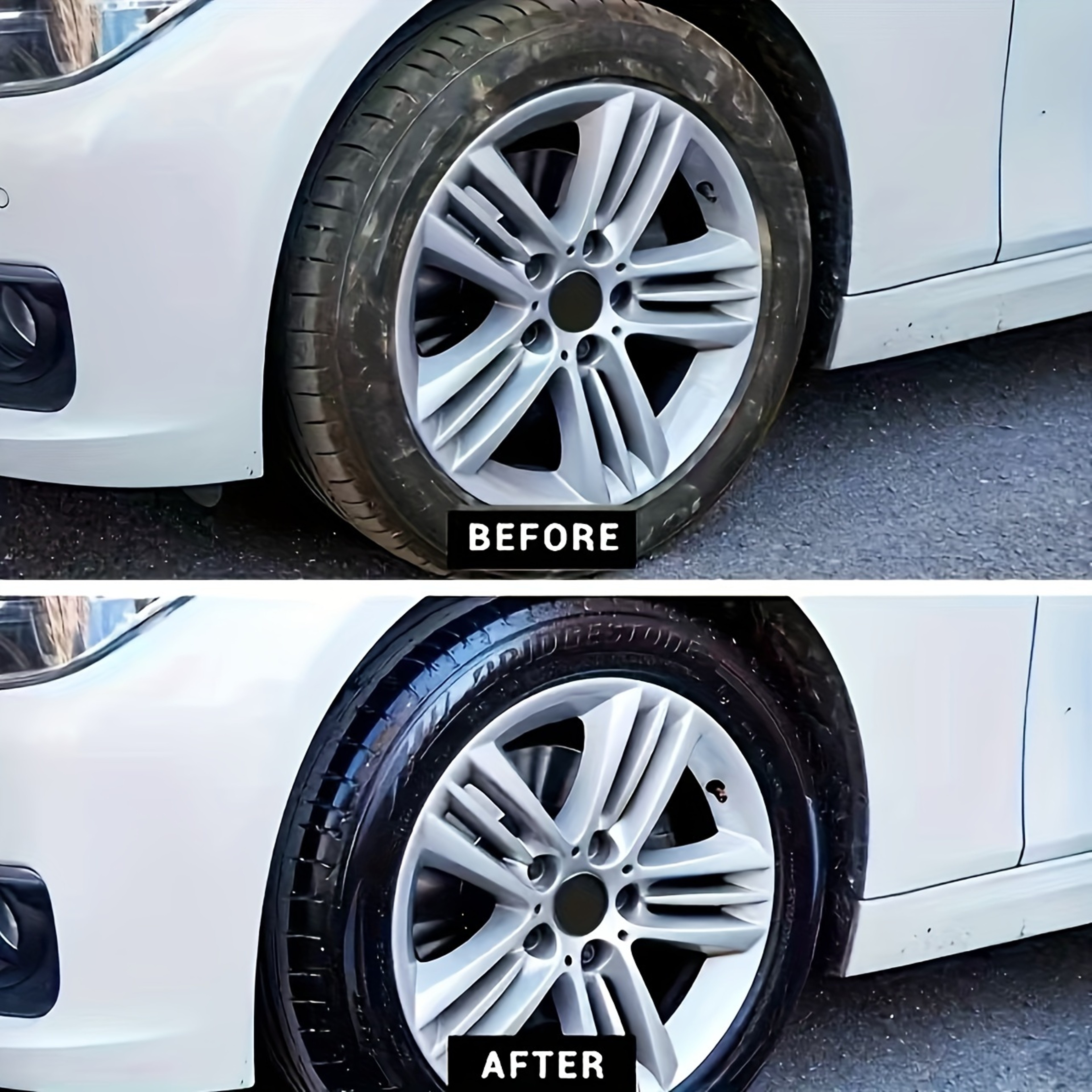 Black Shine Tire Wax  LongLasting Restoration  Durable Protection For Car Motorcycle Bike Tires Acc 4