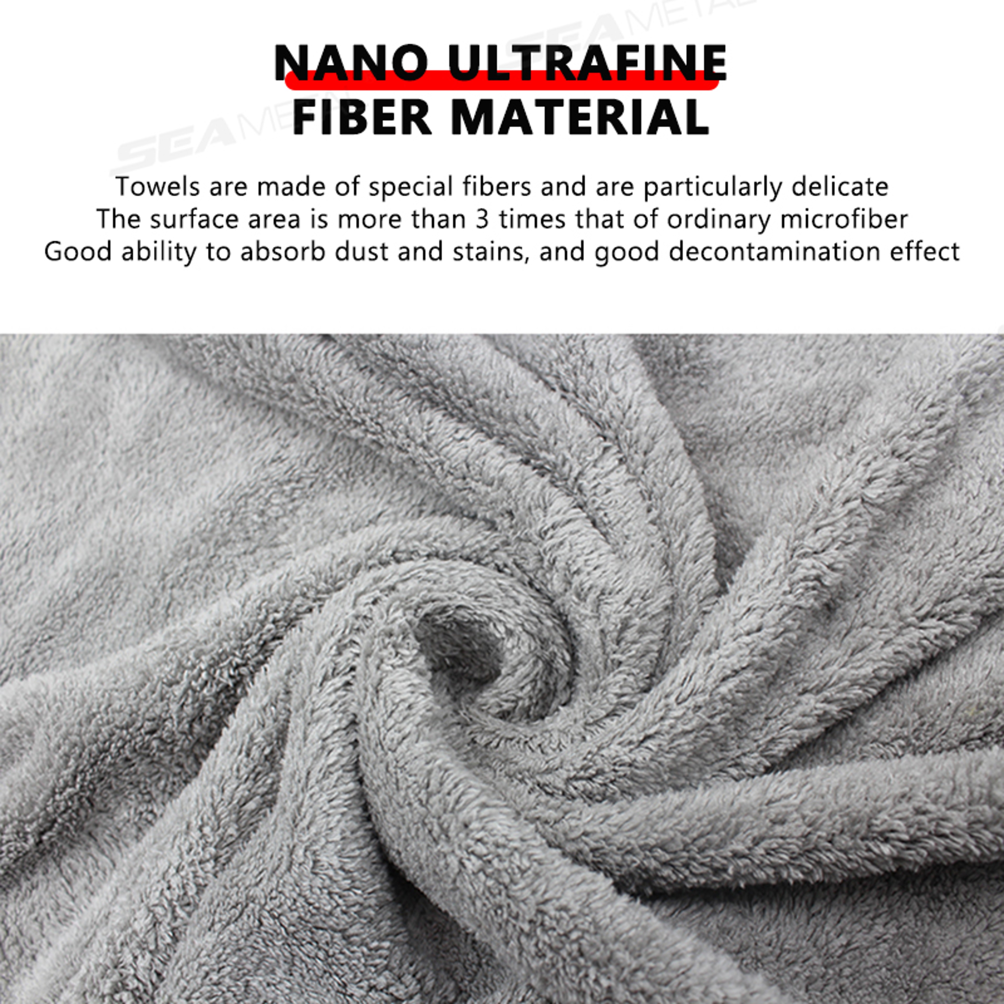 Microfiber UltraSoft Auto Wash Towel Car Cleaning Towel Upgraded Super Absorbent ScratchFree Drying 3