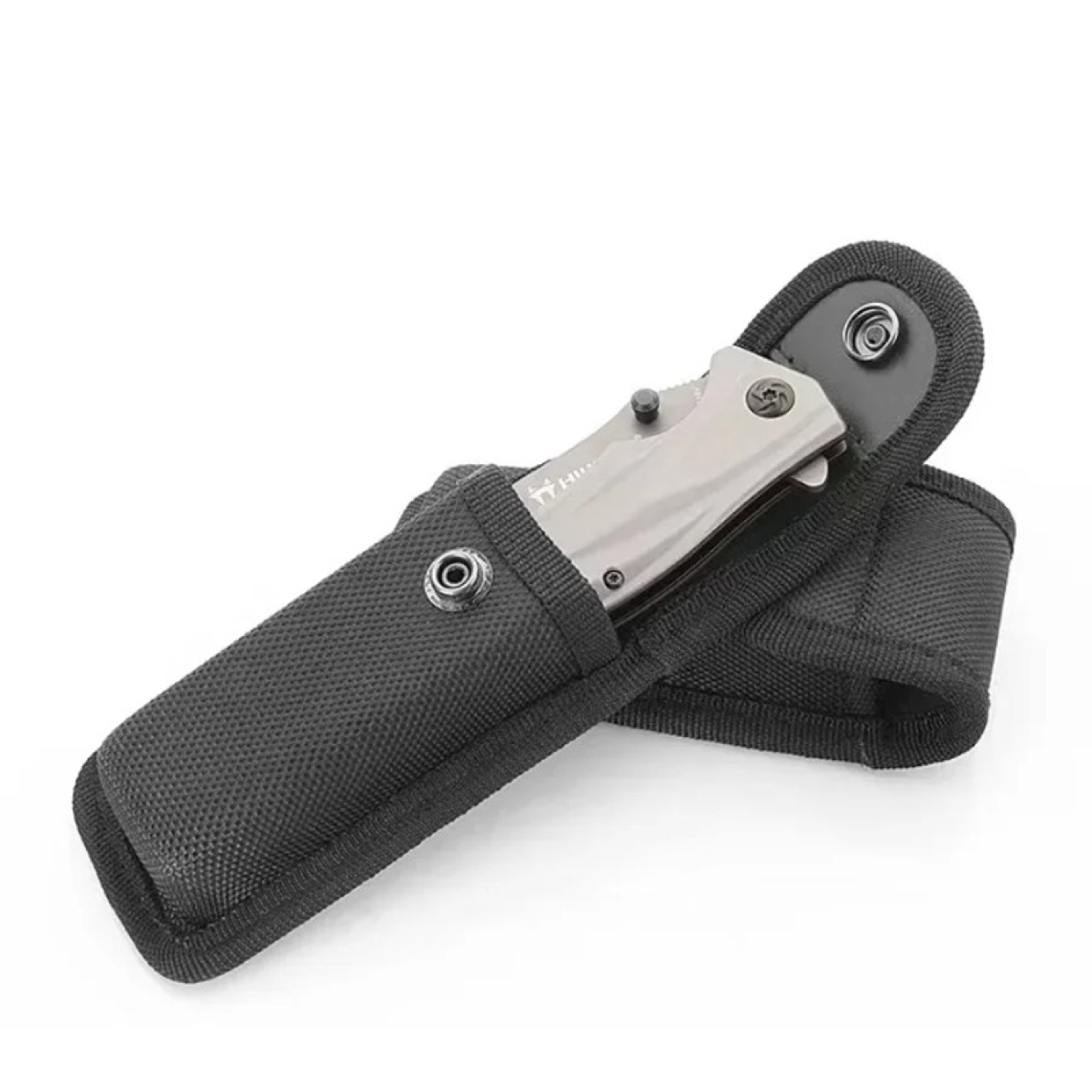Black Sheath Fold Knife Plier Flashlight Holder Waist Pack Nylon Belt Loop Pouch Case Tactical Carr 3