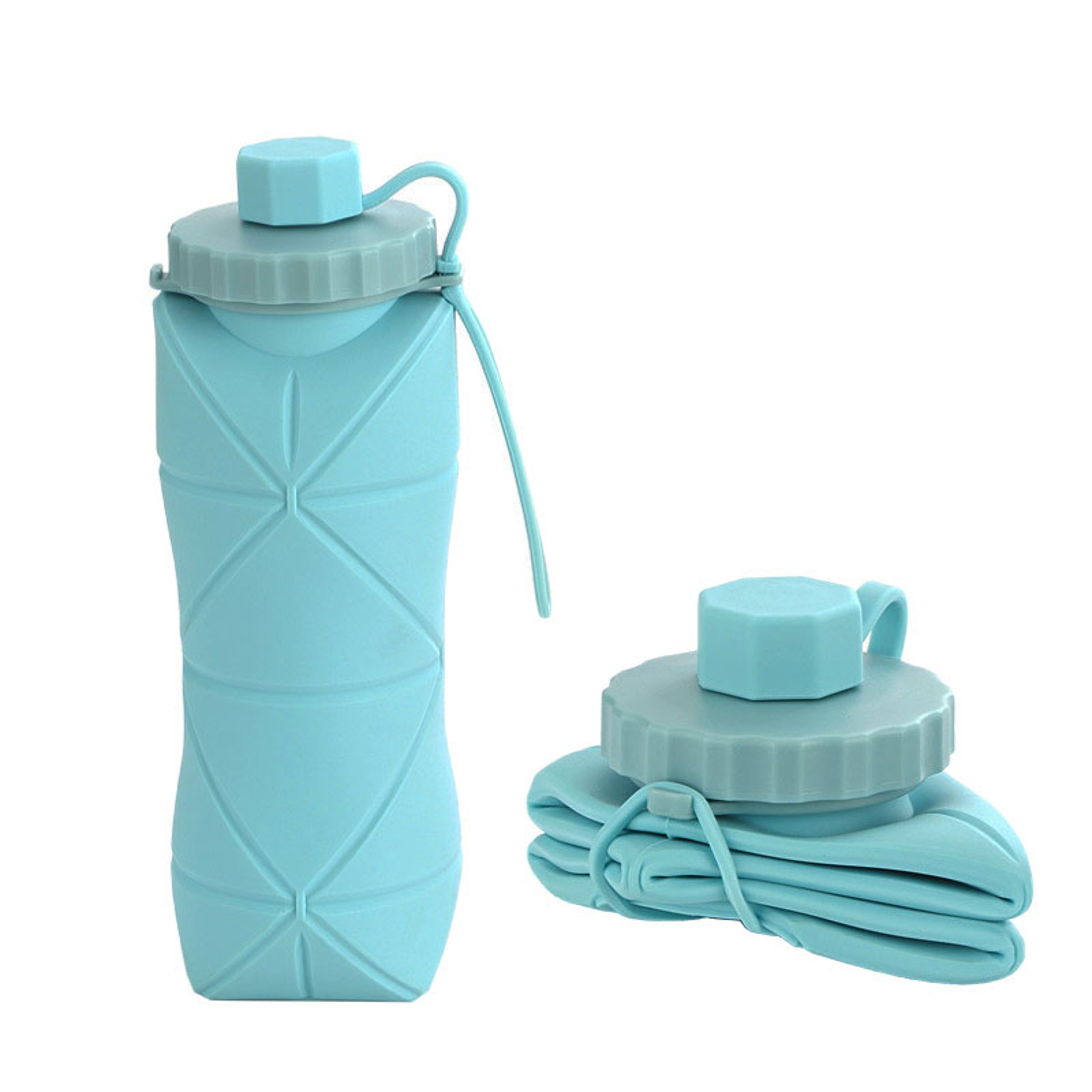 Silicone Folding Water Cup, Portable and Scalable, Creative Outdoor Sports Water Bottle, Travel Handy Water Cup – view 7