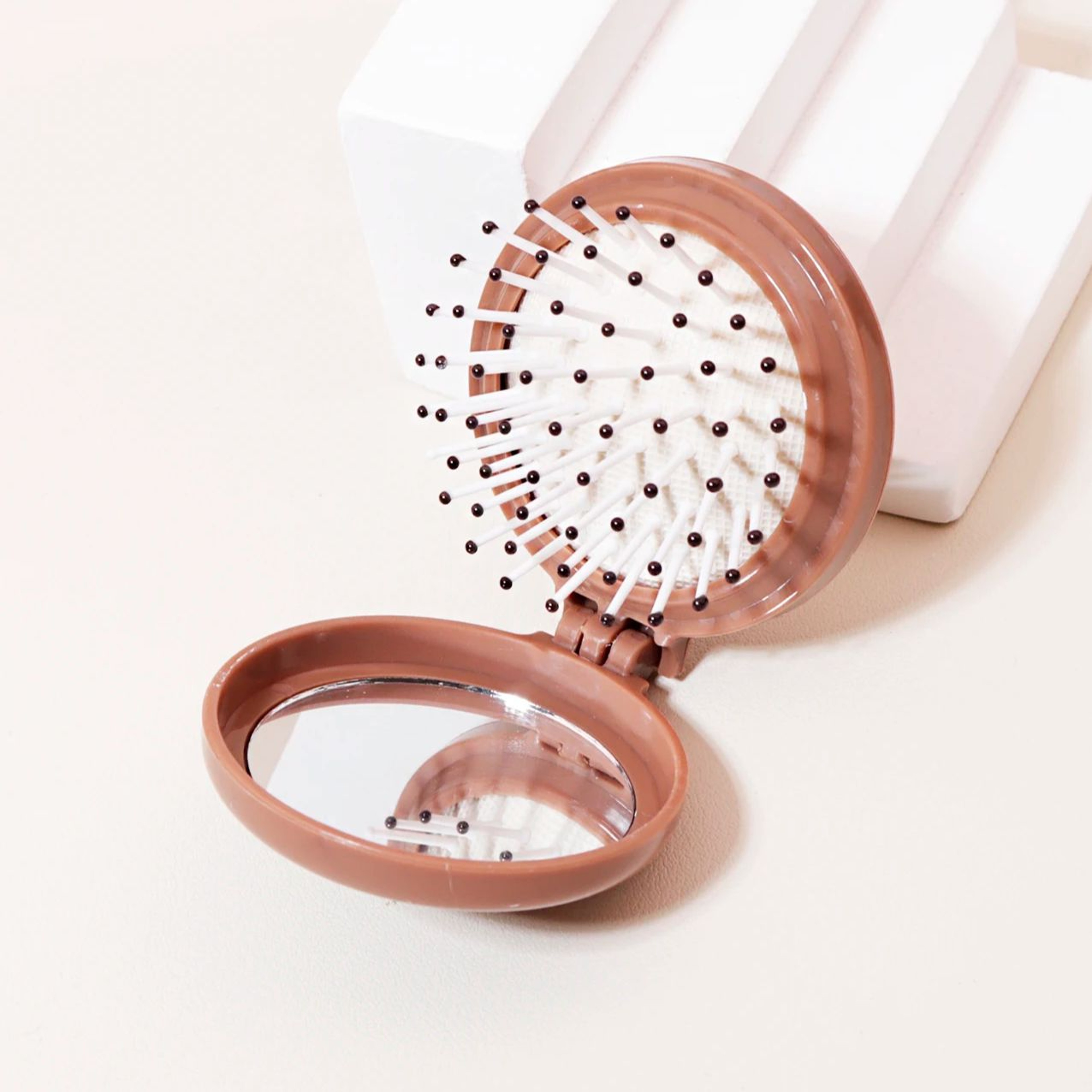 Portable Travel Hair Brush Comb Mini Folding Head Massager Mirror AntiStatic Styling Accessories Fo 6