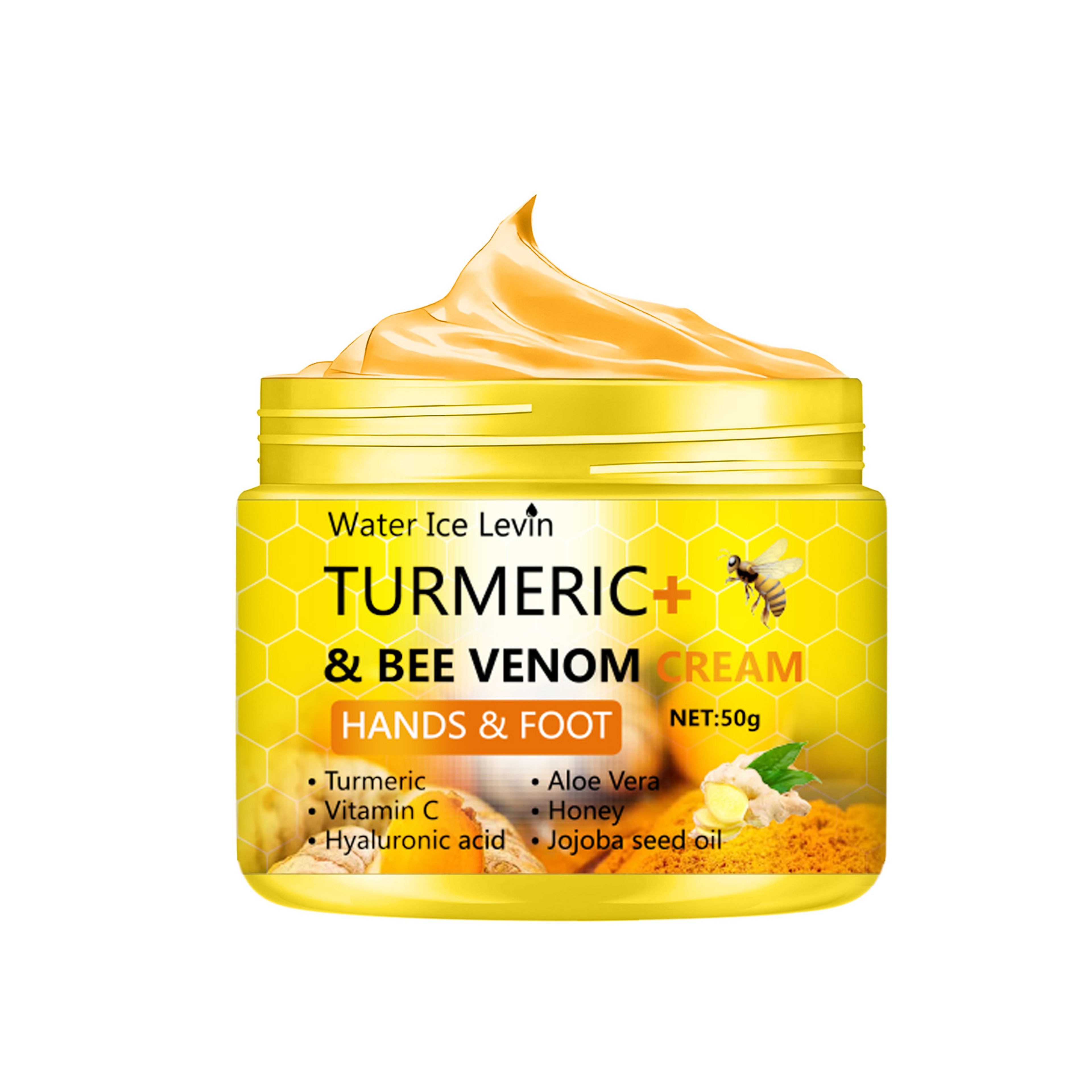 Turmeric Bee Venom Crack Foot Cream, Hand Skin Repair, Anti-Drying Skin Removal, Dead Feet Care Cream – view 7