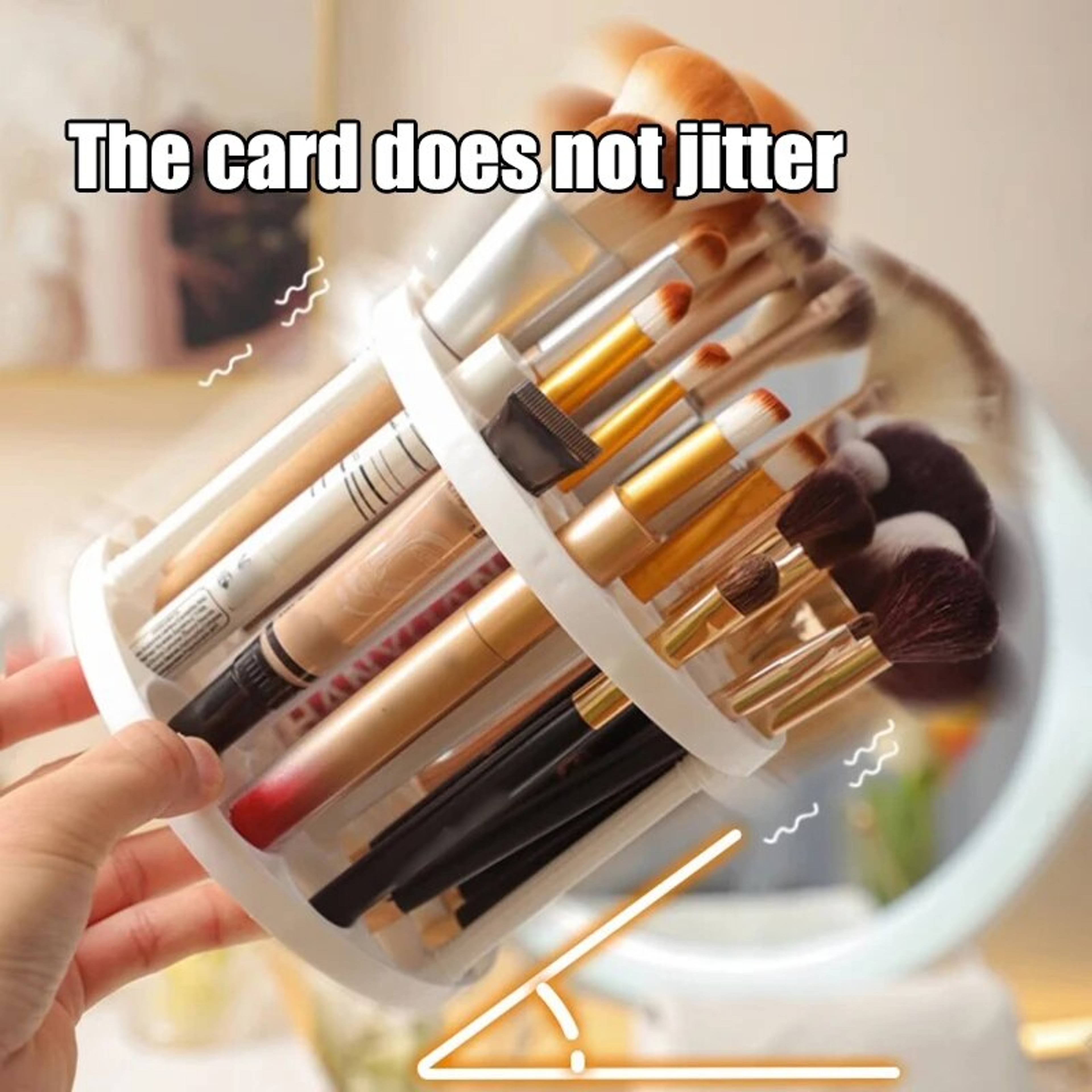 Desktop Cosmetics Storage Rack Makeup Brush Storage Rack Lipstick Makeup Brush Organizer Dressing T 2