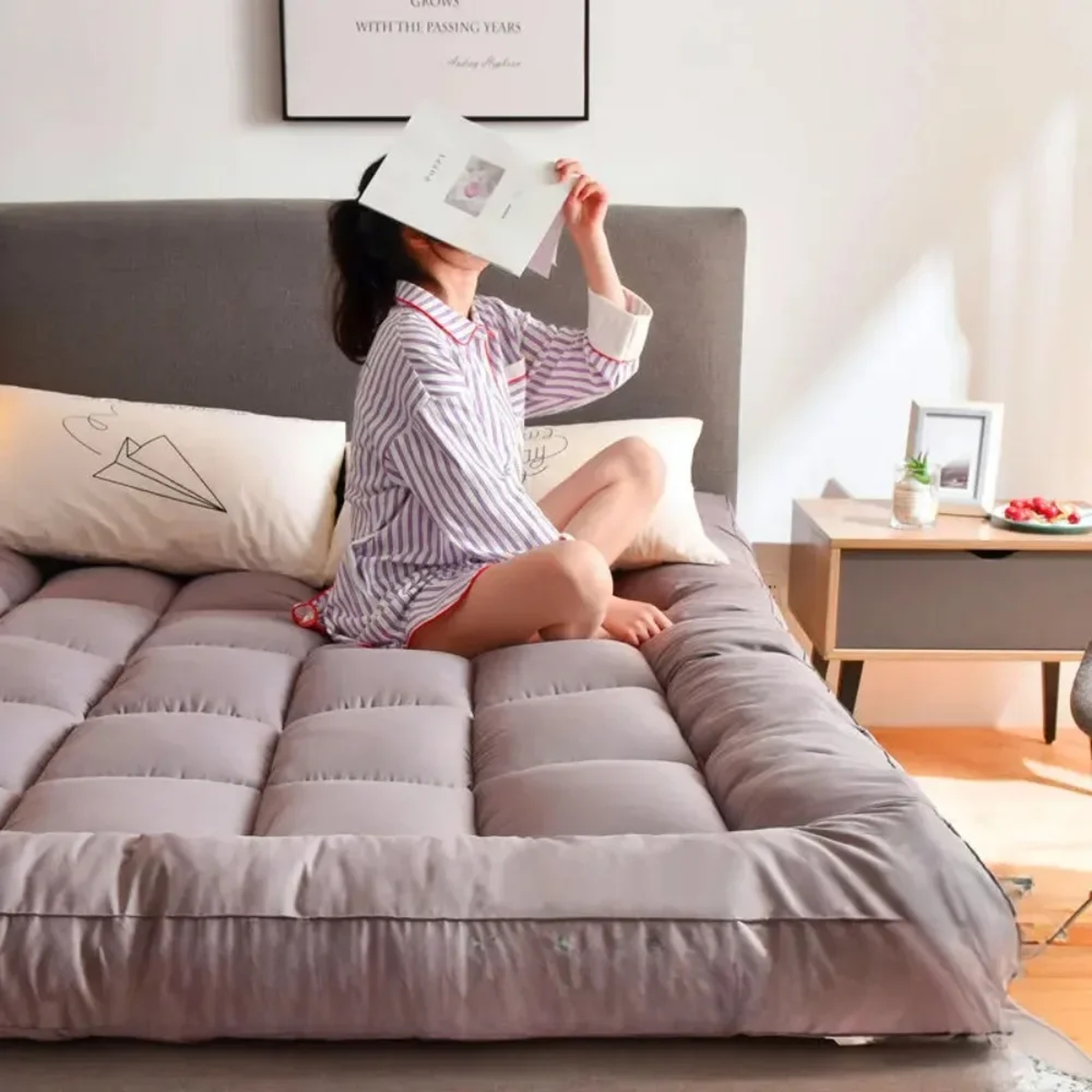 Tatami Mattress For Adults Foldable Dormitory Mattress Breathable Thickened Japanese Style Mattress 4