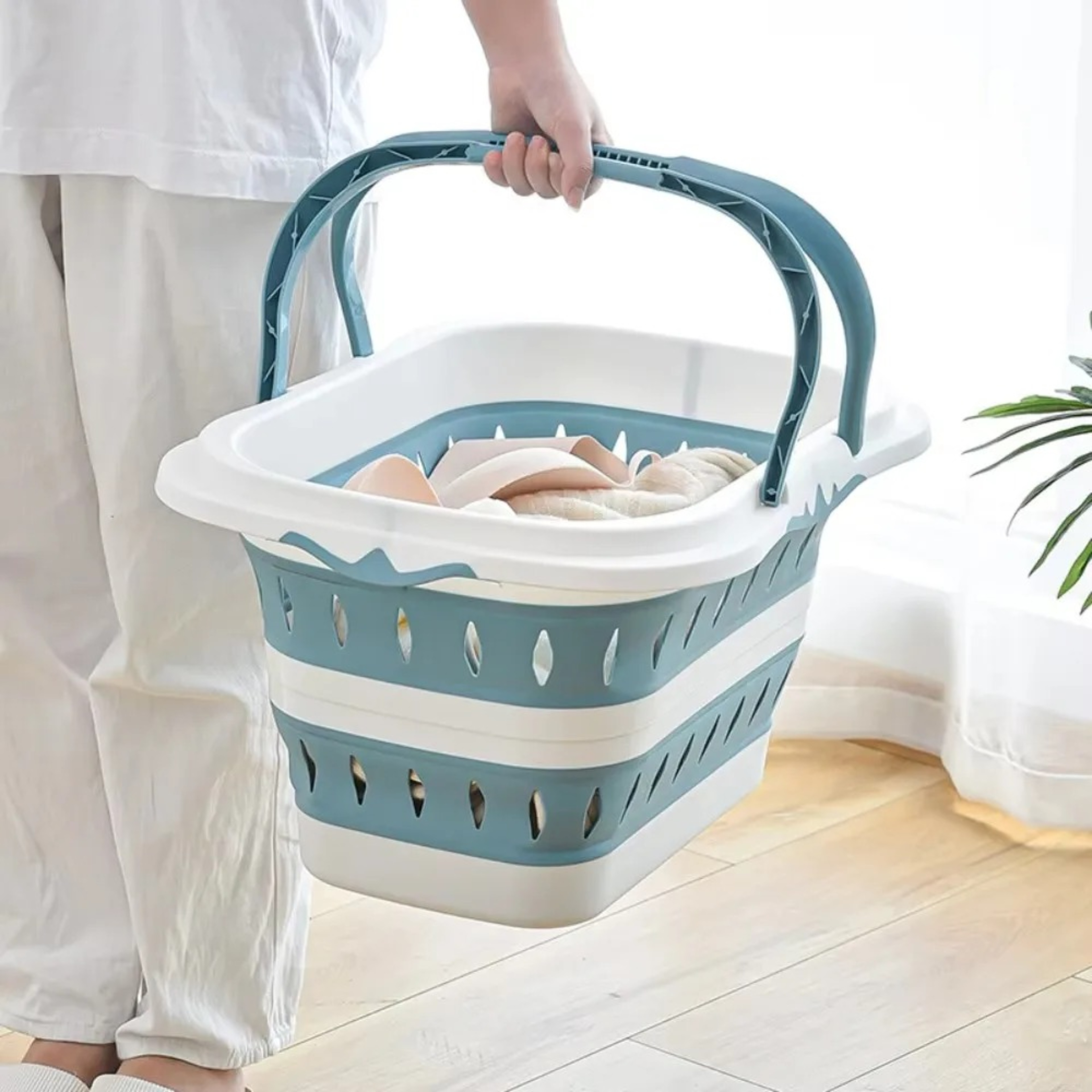 Foldable Laundry Basket With Handle Bathroom Dirty Clothes Basket WallMounted Clothing Storage For  3