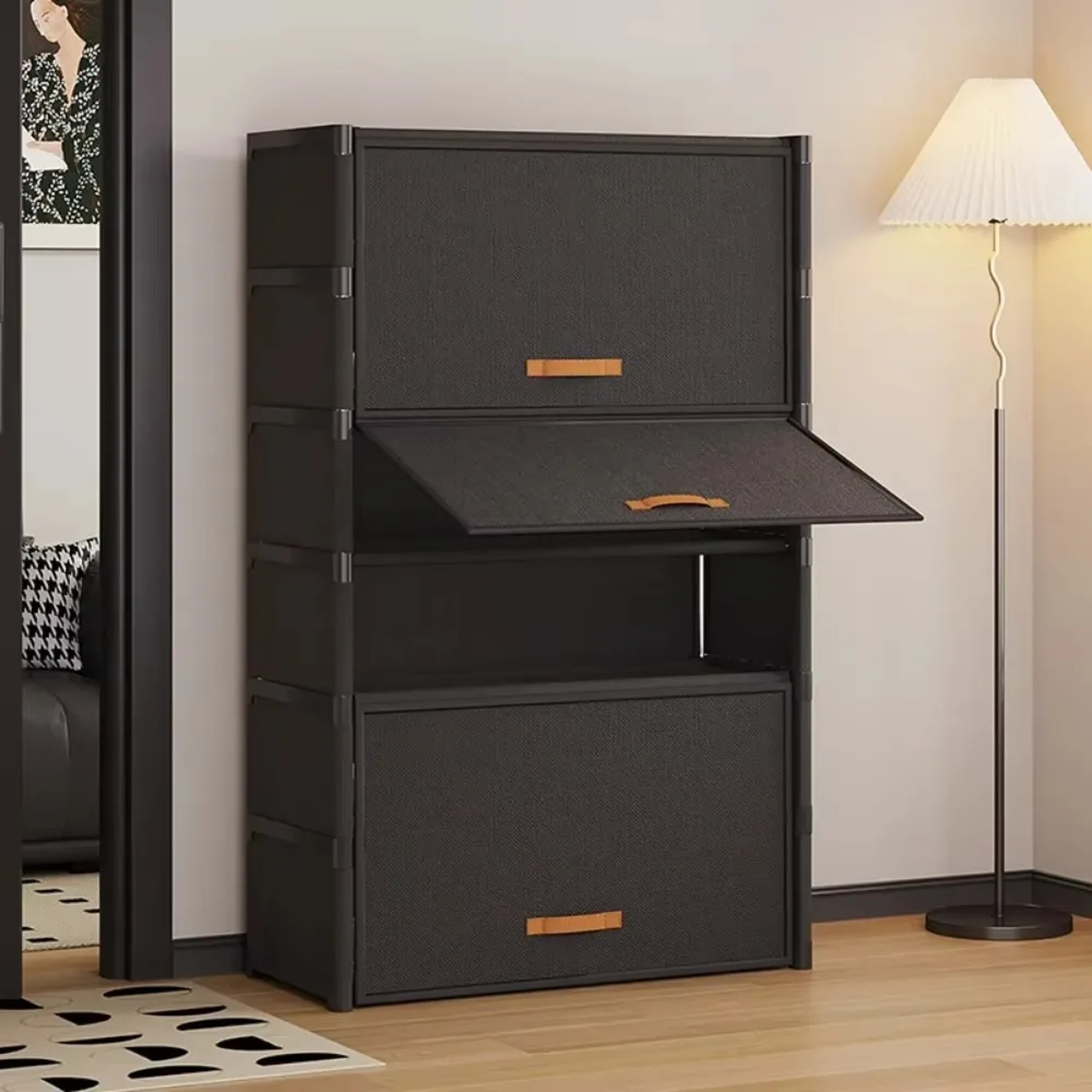 Durable MultiLayer Shoe Rack SpaceSaving Shoe Storage Cabinet Sturdy Home Shoe Organizer 0