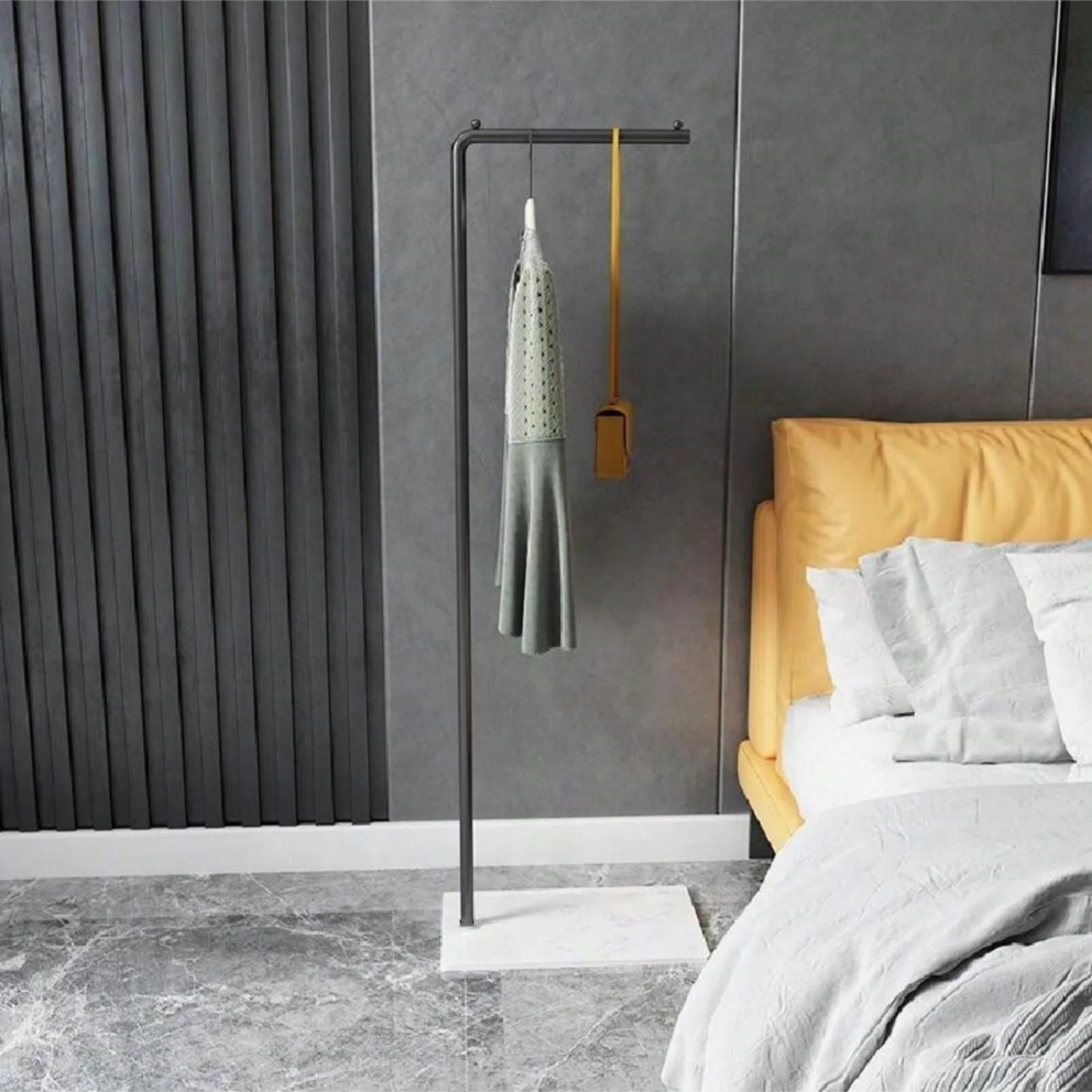 Simple Coat Rack Floor Standing Bedroom Practical Household Storage Rack Light Luxury Modern Single 1