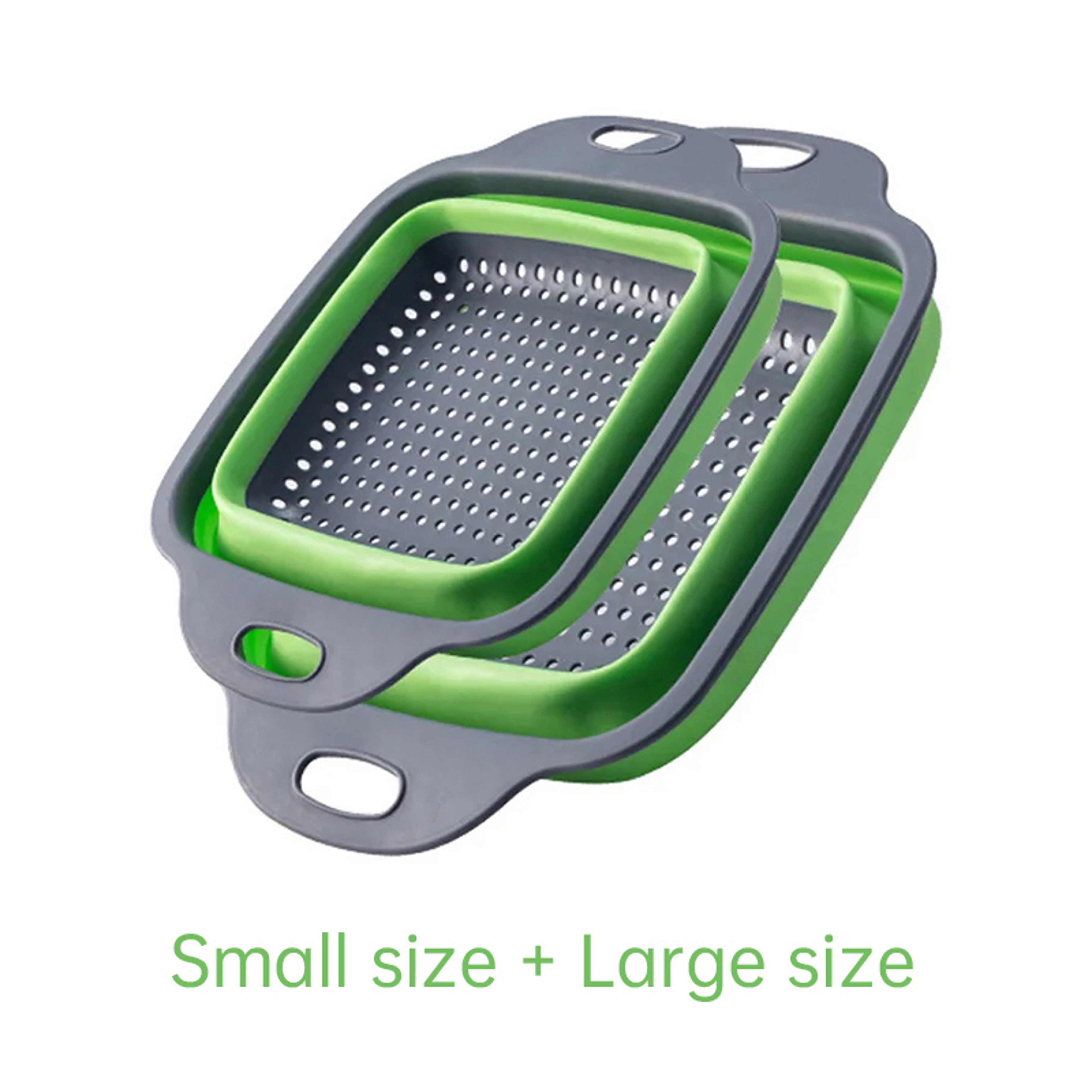 Silicone Folding Drainer Basket For Food And Pasta Foldable Fruit Vegetable Colander Kitchen Strain 4
