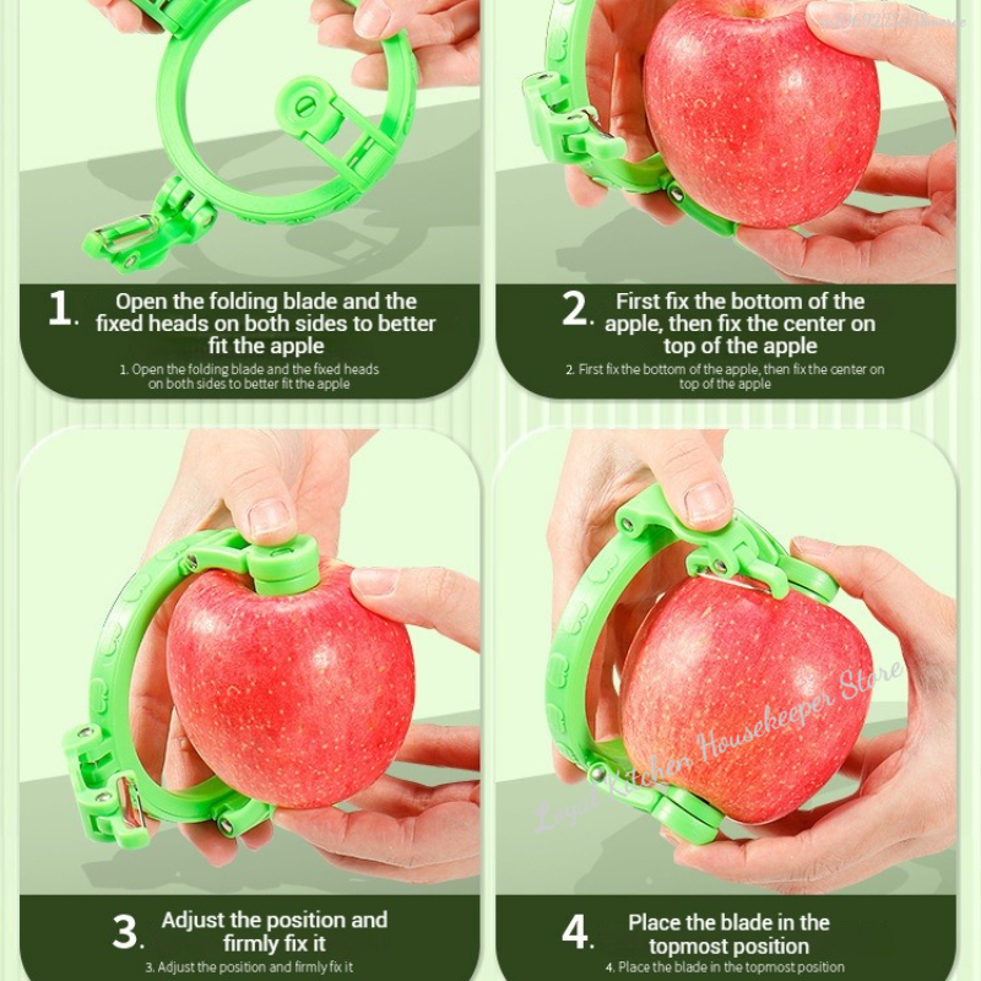 Handheld Rotating Peeler For Apple Pear Apple Fruit Vegetable Tools Kitchen Gadget Fruit Spiralizer 3
