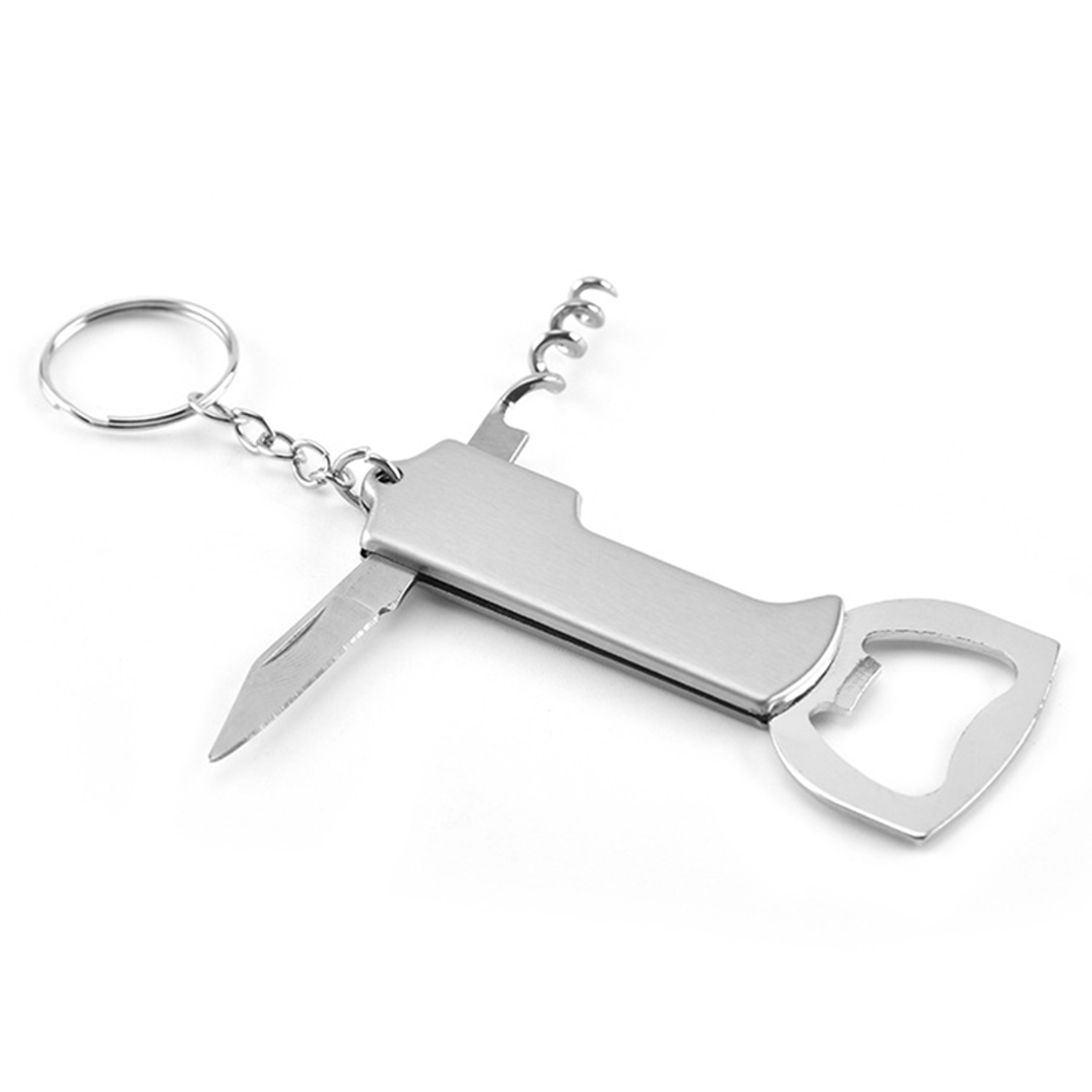 Wine Opener With Keychain Portable Stainless Steel Corkscrew Multifunctional Beer Bottle Opener Kni 4