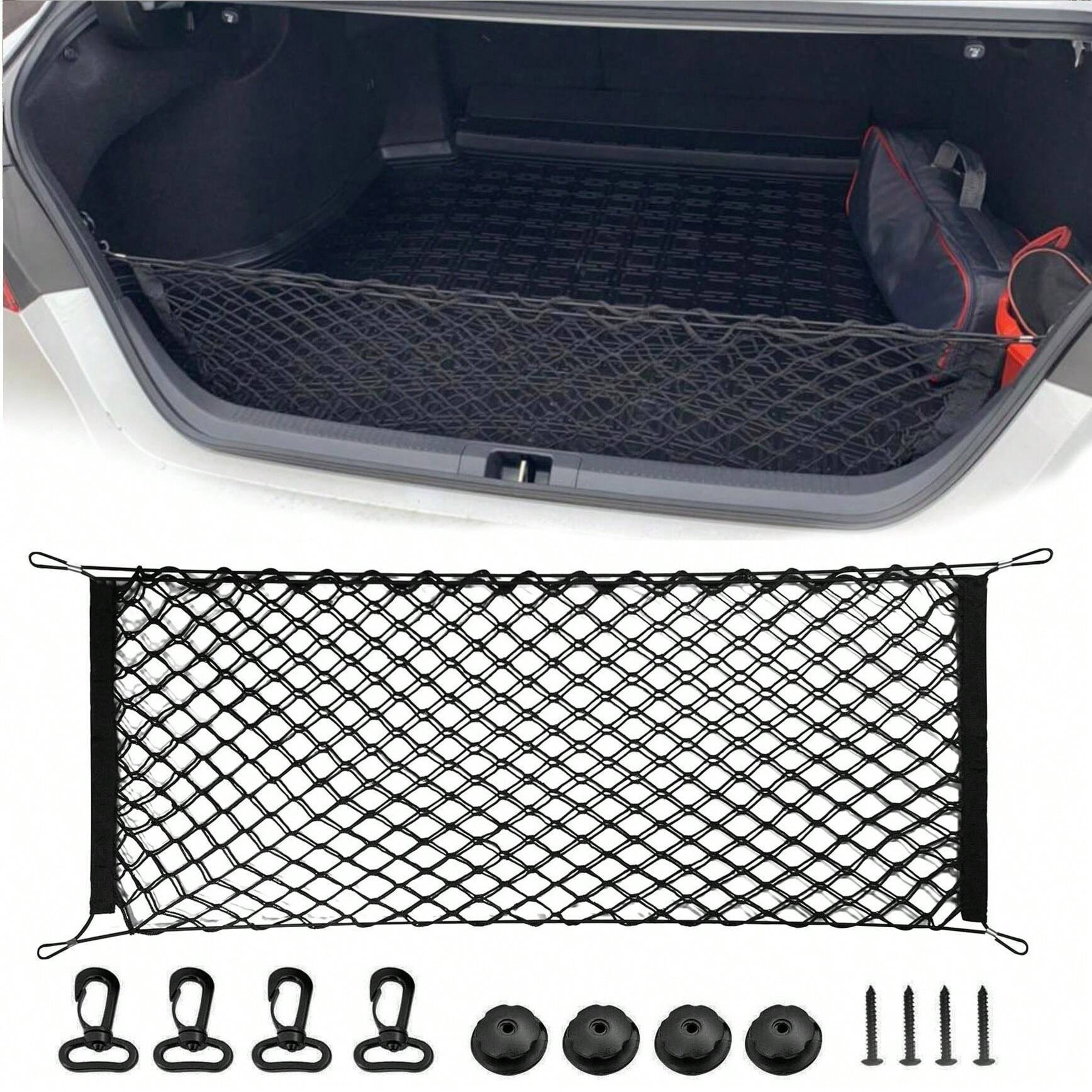 Dog Car Trunk Fence Net, Isolation Protection Net Car Mounted Rear Seat, Sturdy Elastic Pet Safety Fence – view 3